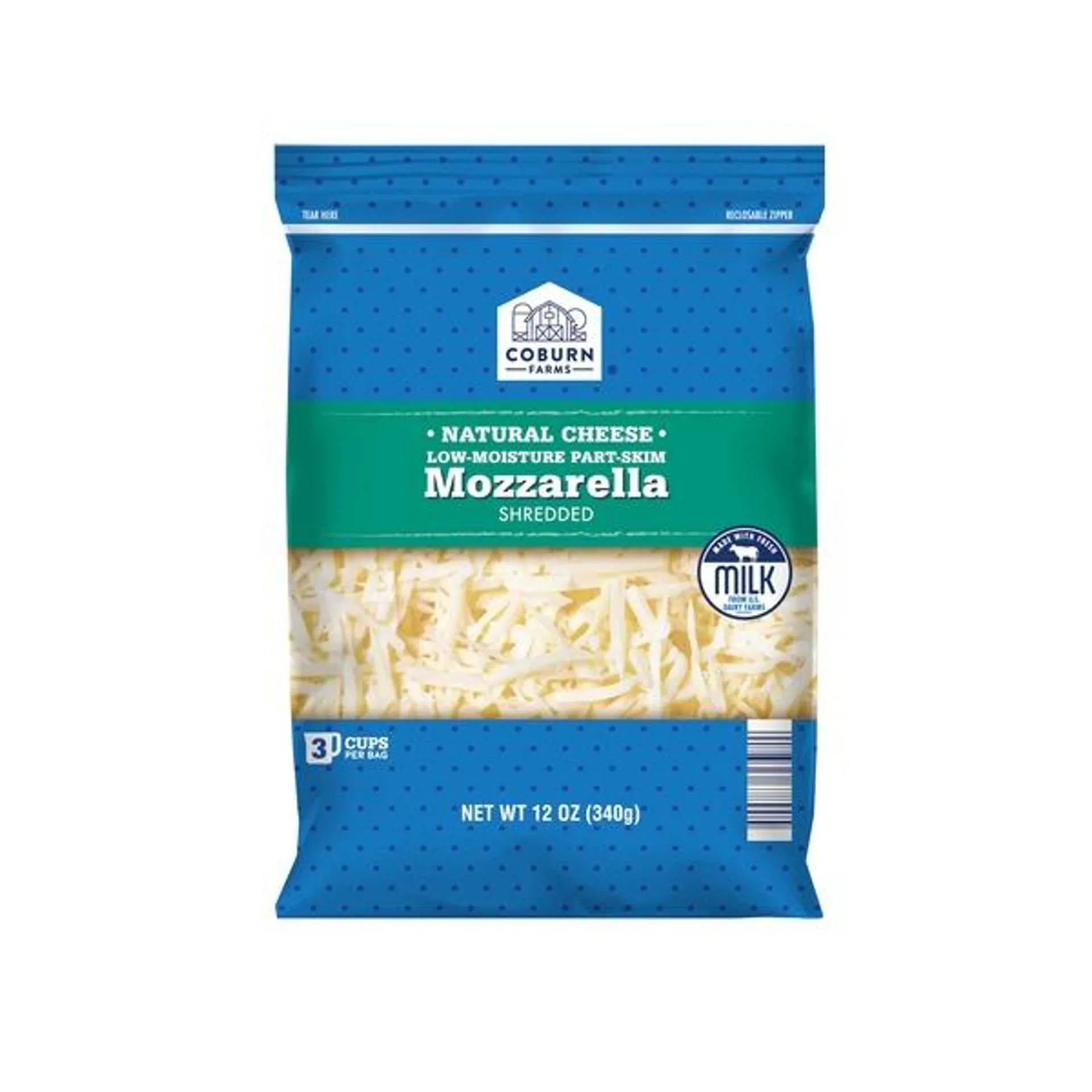 Coburn Farms Mozarella Shredded Cheese