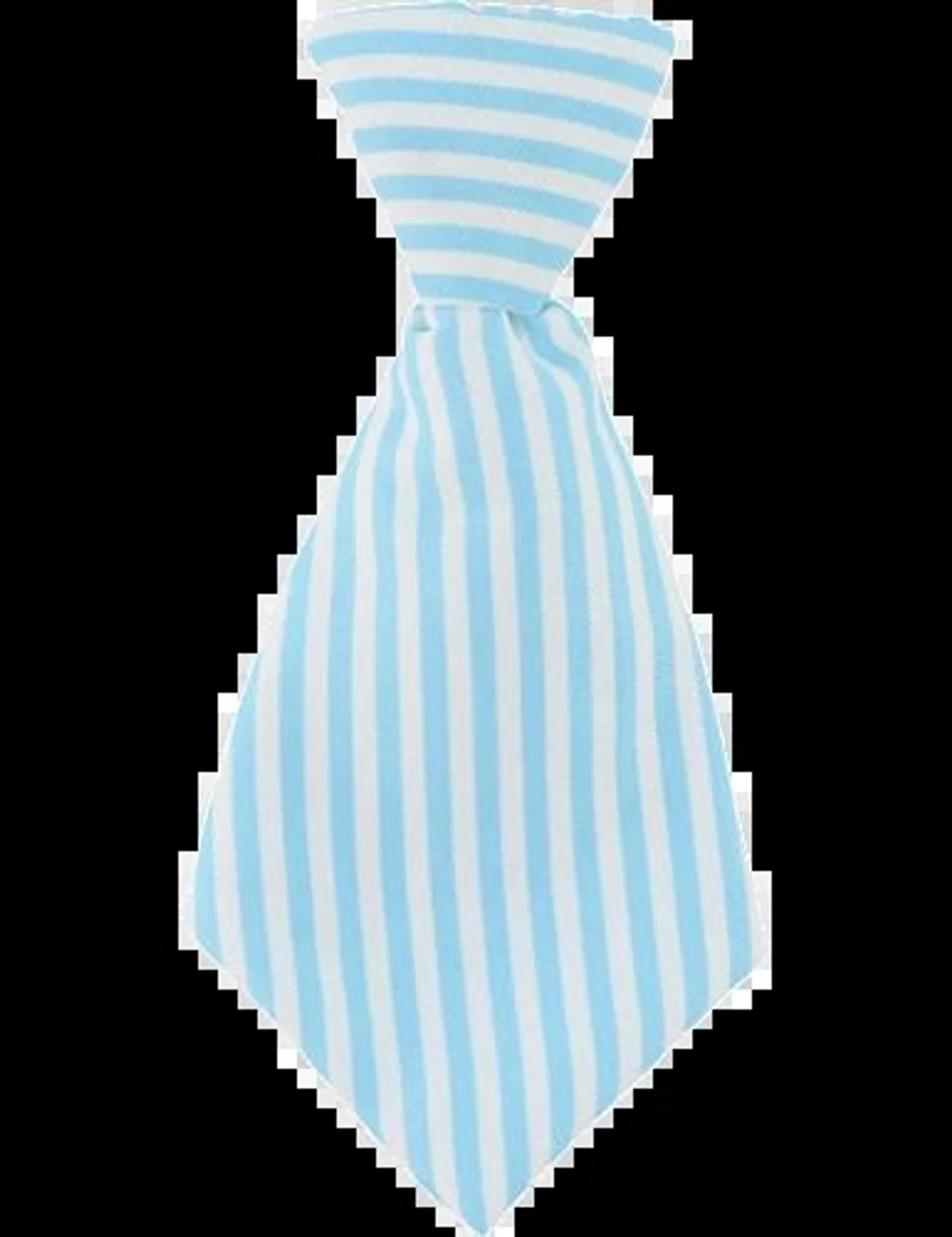 Play On Neck Tie, Blue Stripe, One Size