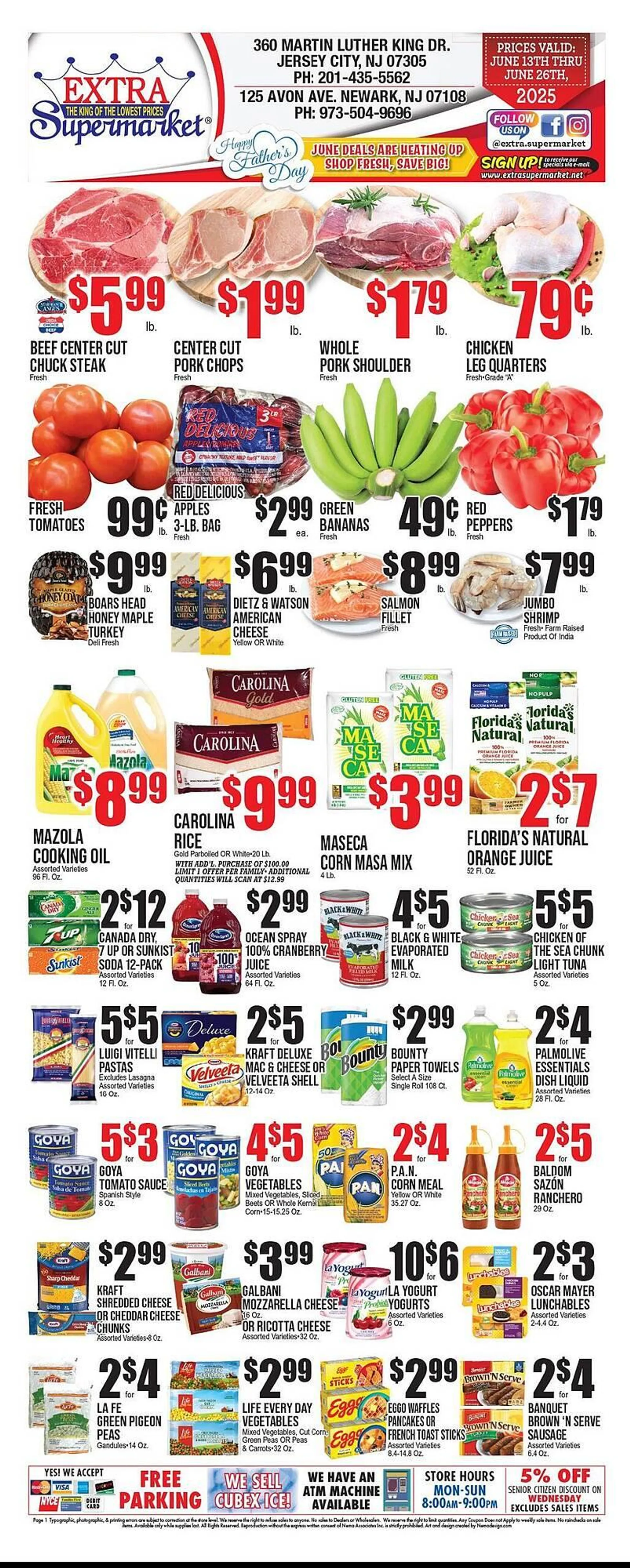 Weekly ad Extra Supermarket Weekly Ad from June 13 to June 26 2025 - Page 1