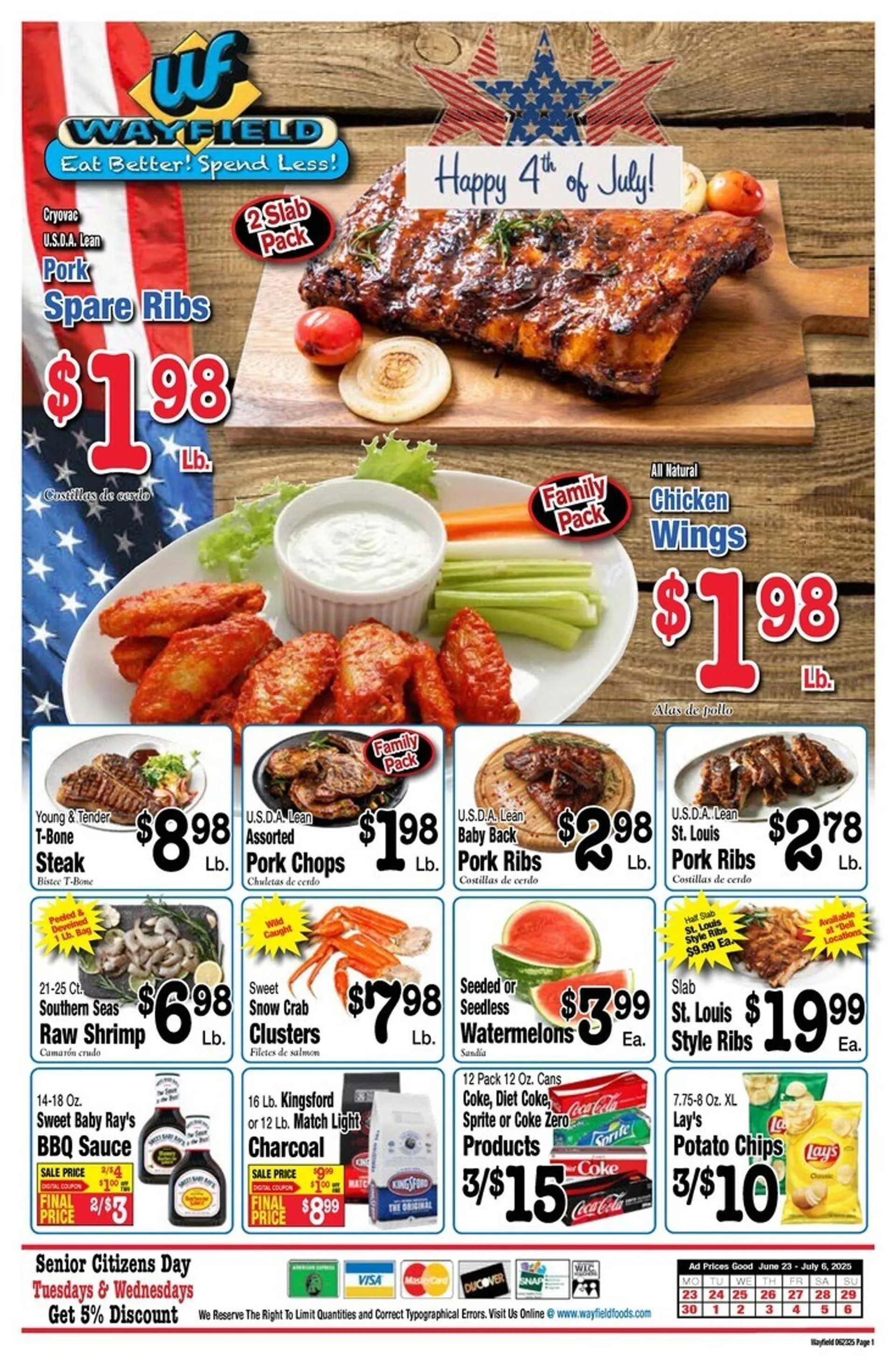 Weekly ad Wayfield from June 23 to July 6 2025 - Page 1