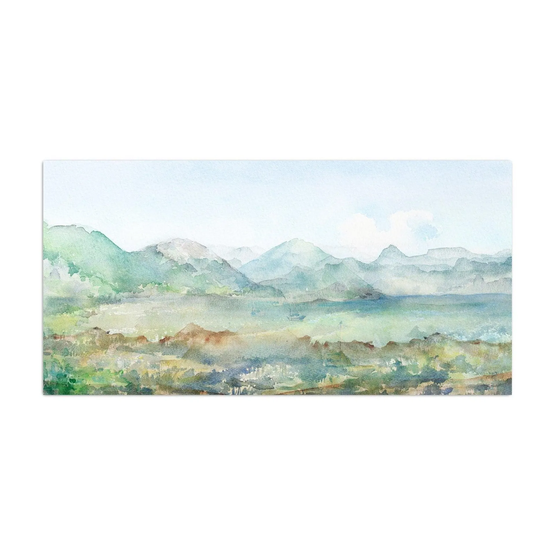 Watercolor Landscape Canvas Giclee Wall Art