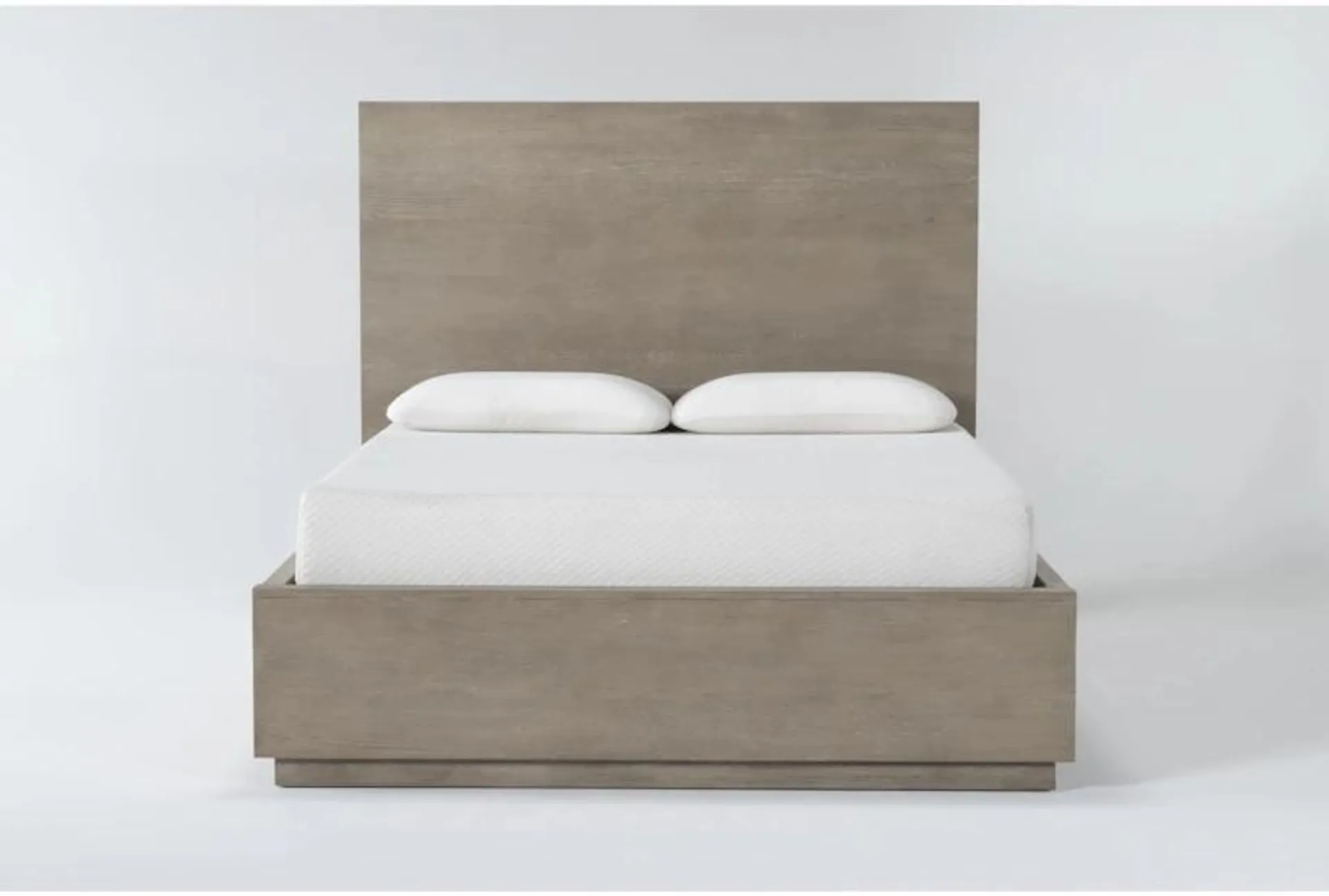 Pierce Natural Queen Wood Panel Bed