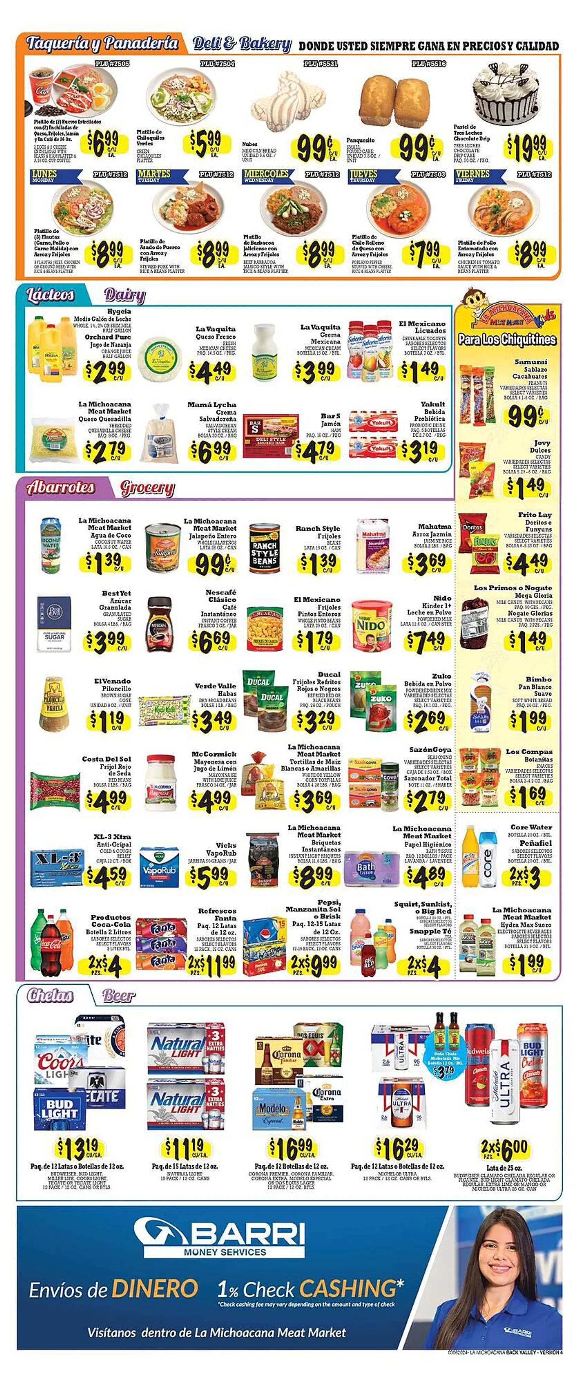 Weekly ad La Michoacana Weekly Ad from March 6 to March 19 2024 - Page 2