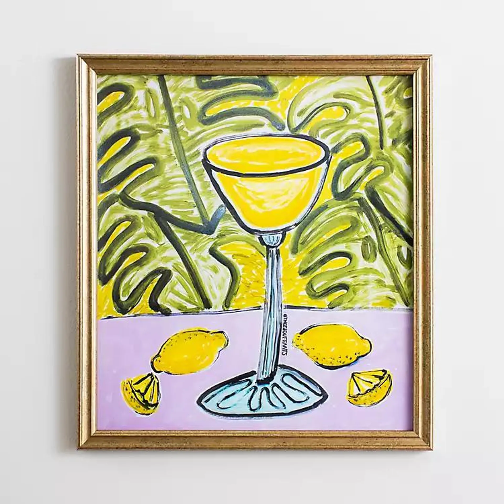 Lemon Twist Framed Art Print