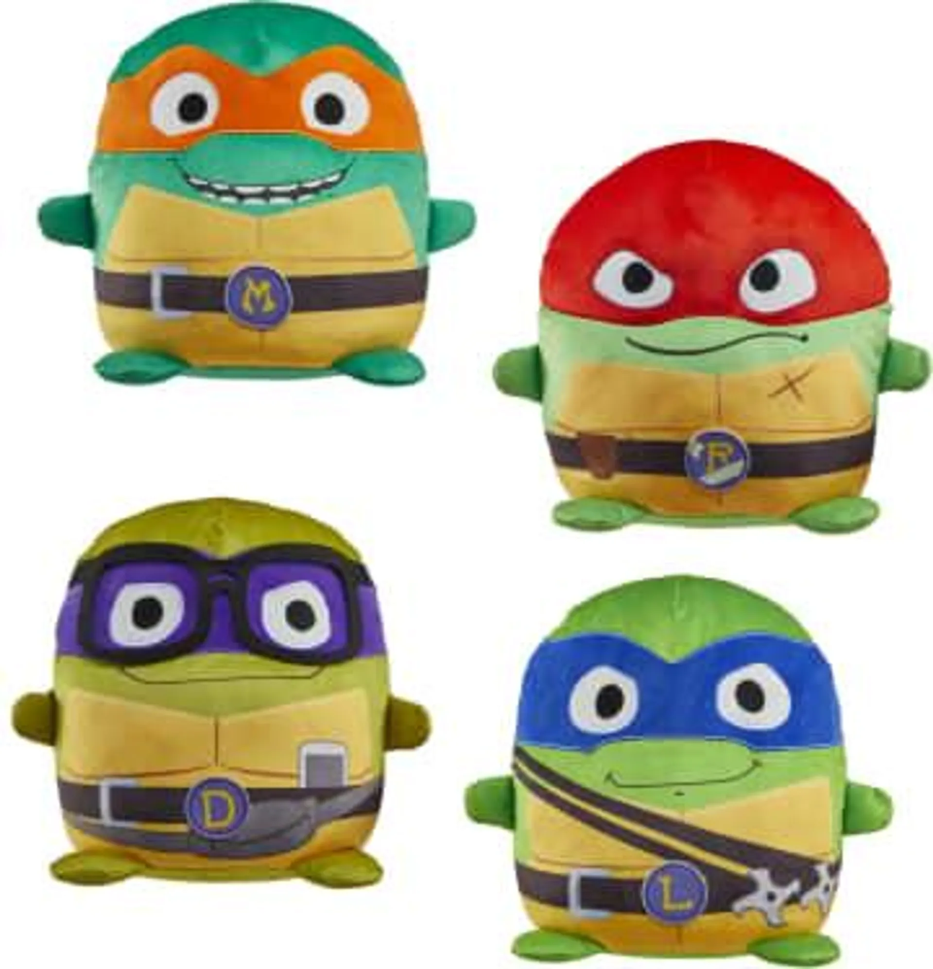 Teenage Mutant Ninja Turtles: Mutant Mayhem Plush Toys Cuutopia, 5 Inch TMNT Kawaii-Style Plush, Key Movie Characters