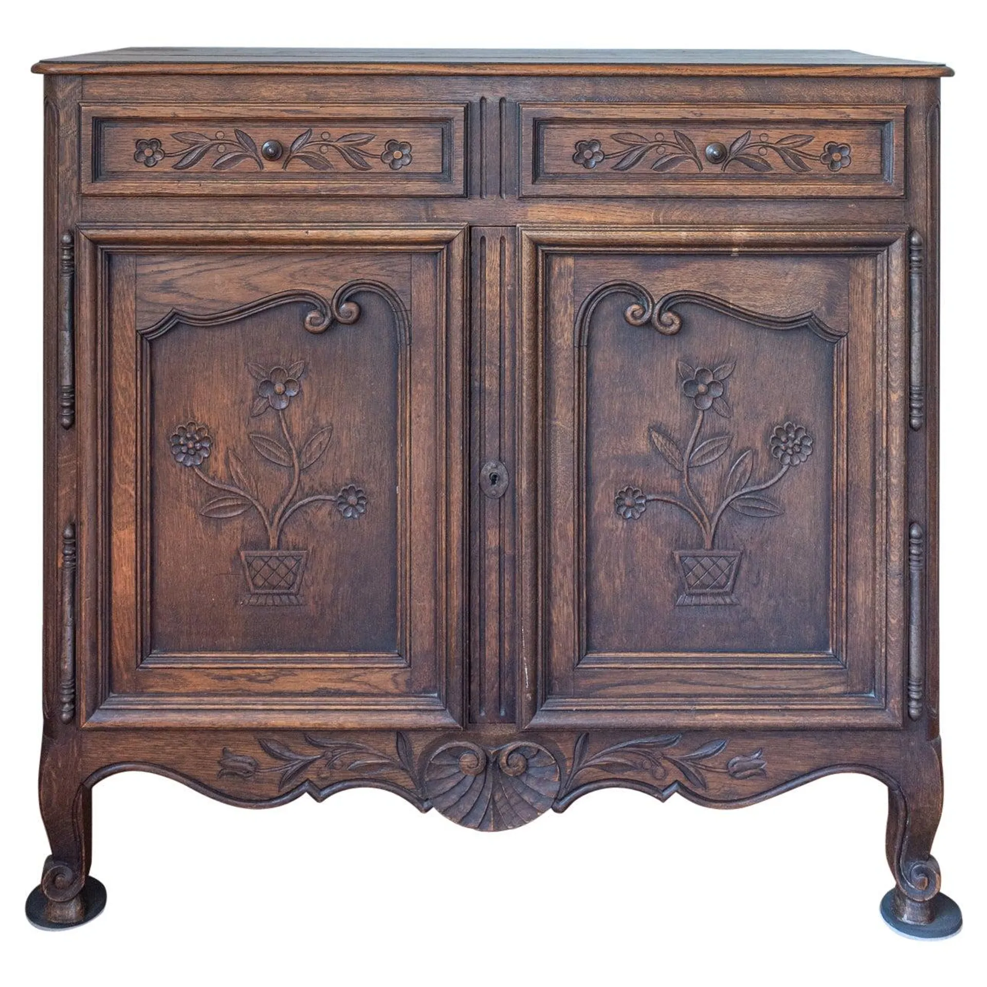 18th Century French Louis XV Style Oak Buffet