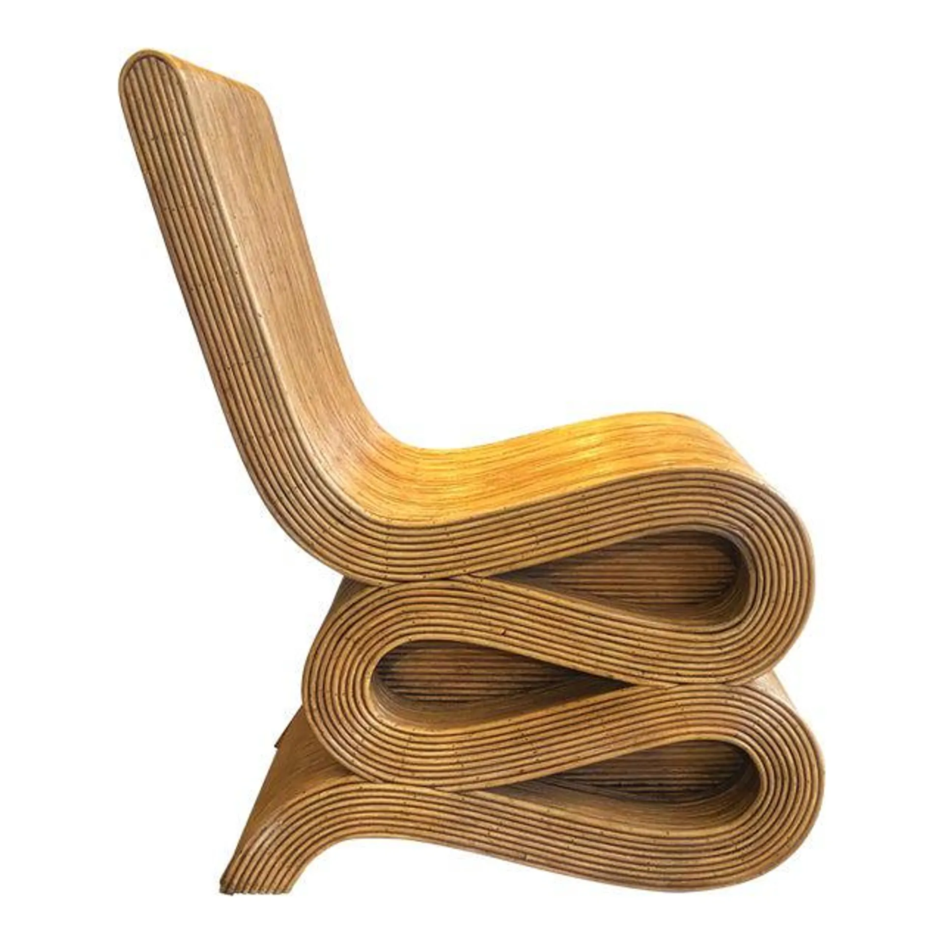 Natural Rattan "Snake" Chair