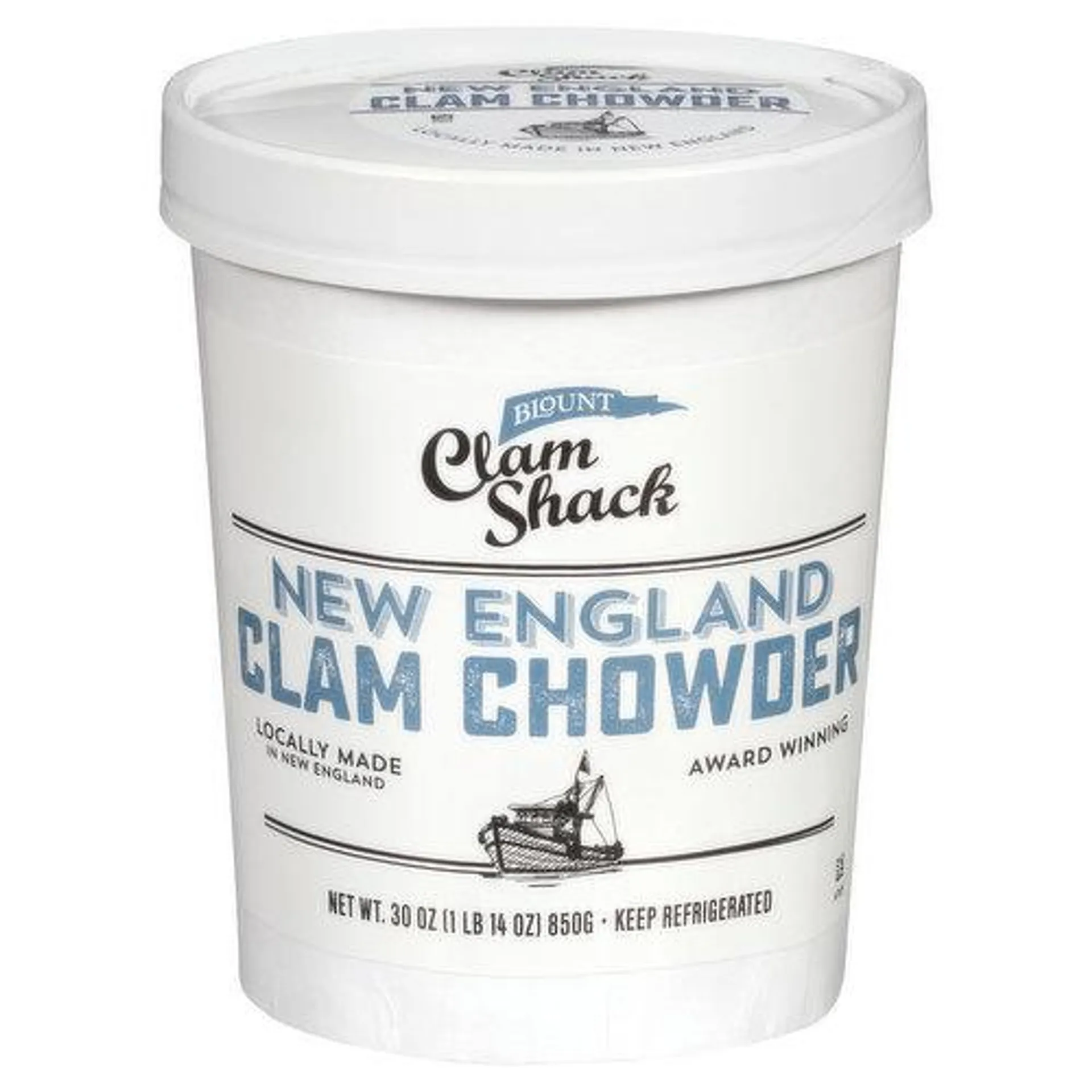 Blount Clam Shack Blount Clam Shack Gluten Free New England Clam Chowder, Soup, 30 OZ Bag-In-Cup - 30 Ounce