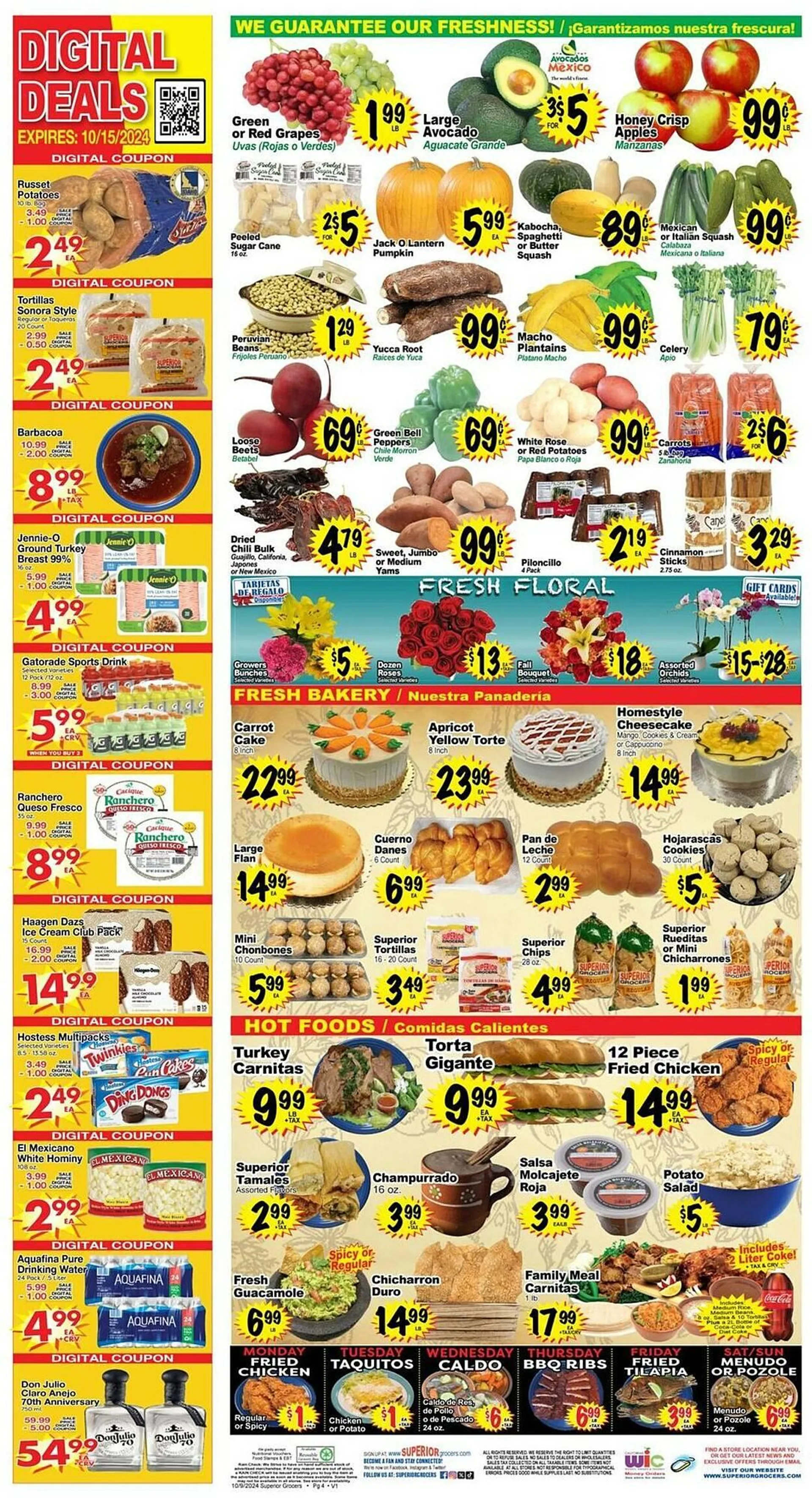 Weekly ad Superior Grocers Weekly Ad from October 9 to October 15 2024 - Page 4