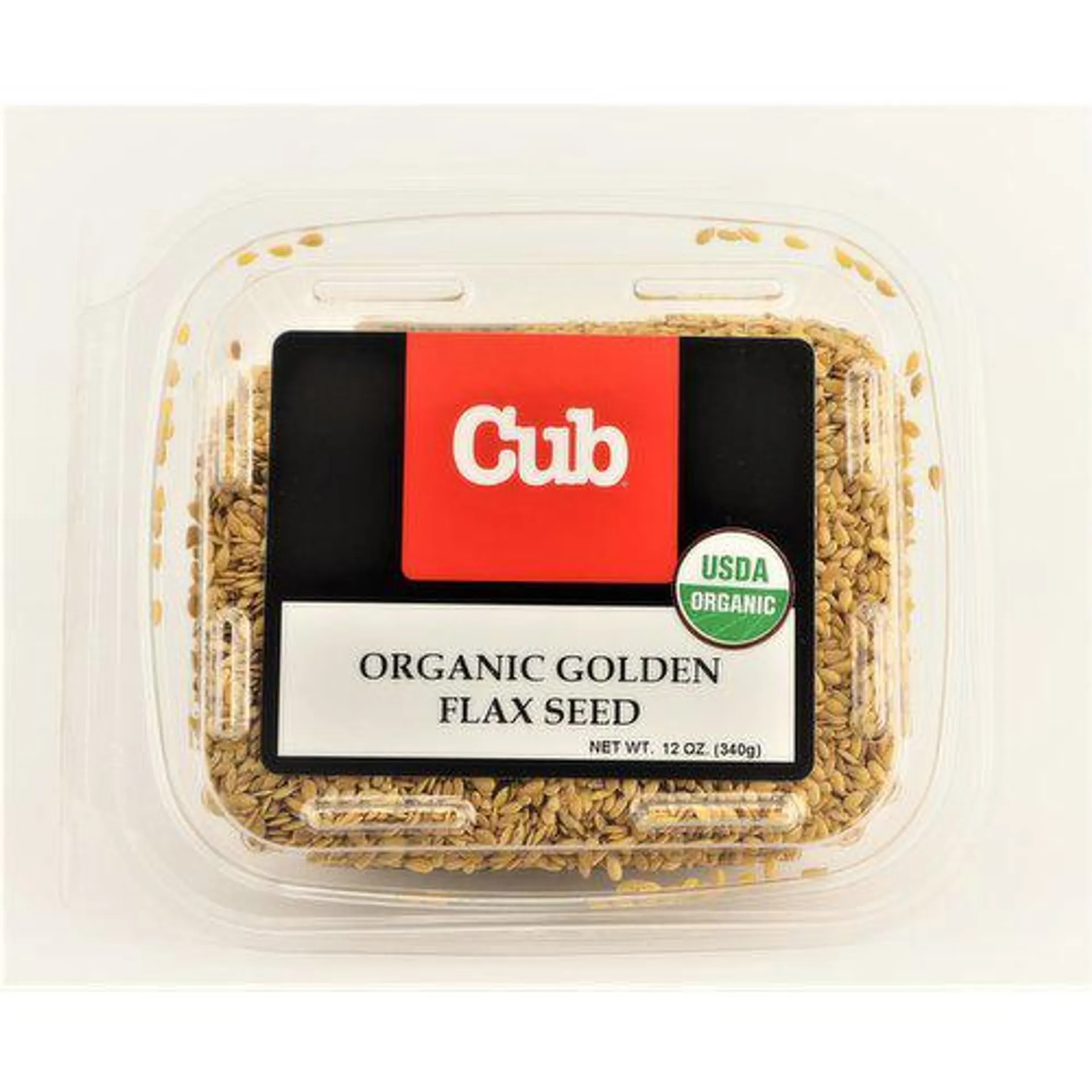 Bulk Organic Golden Flax Seed, 12 Ounce