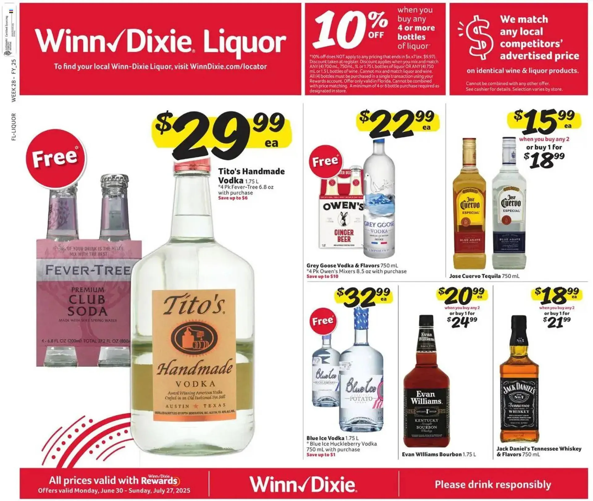 Weekly ad Winn Dixie Weekly Ad from June 30 to July 27 2025 - Page 1
