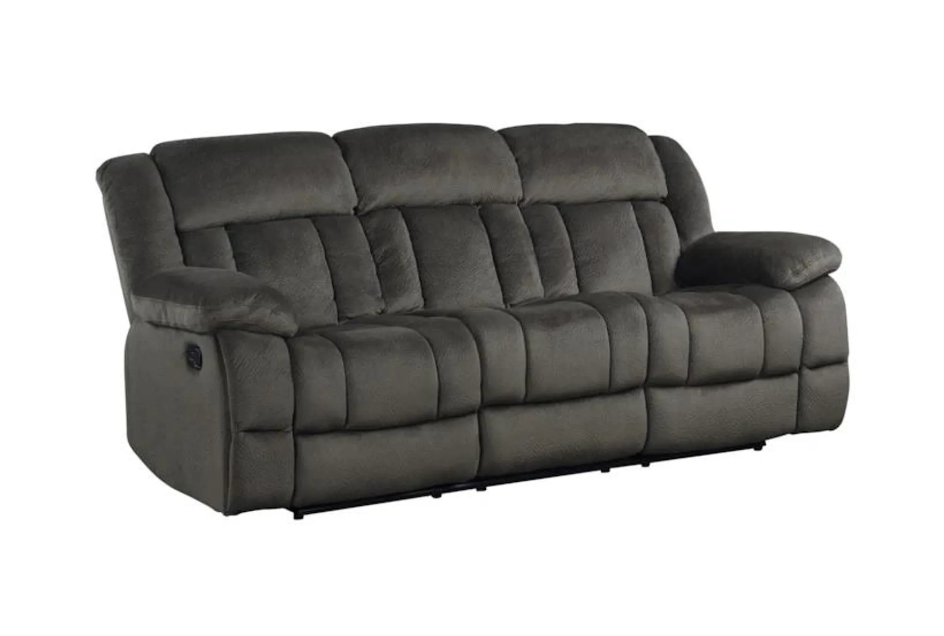 Tucker Brown Polyester 90" Microfiber Manual Reclining Sofa