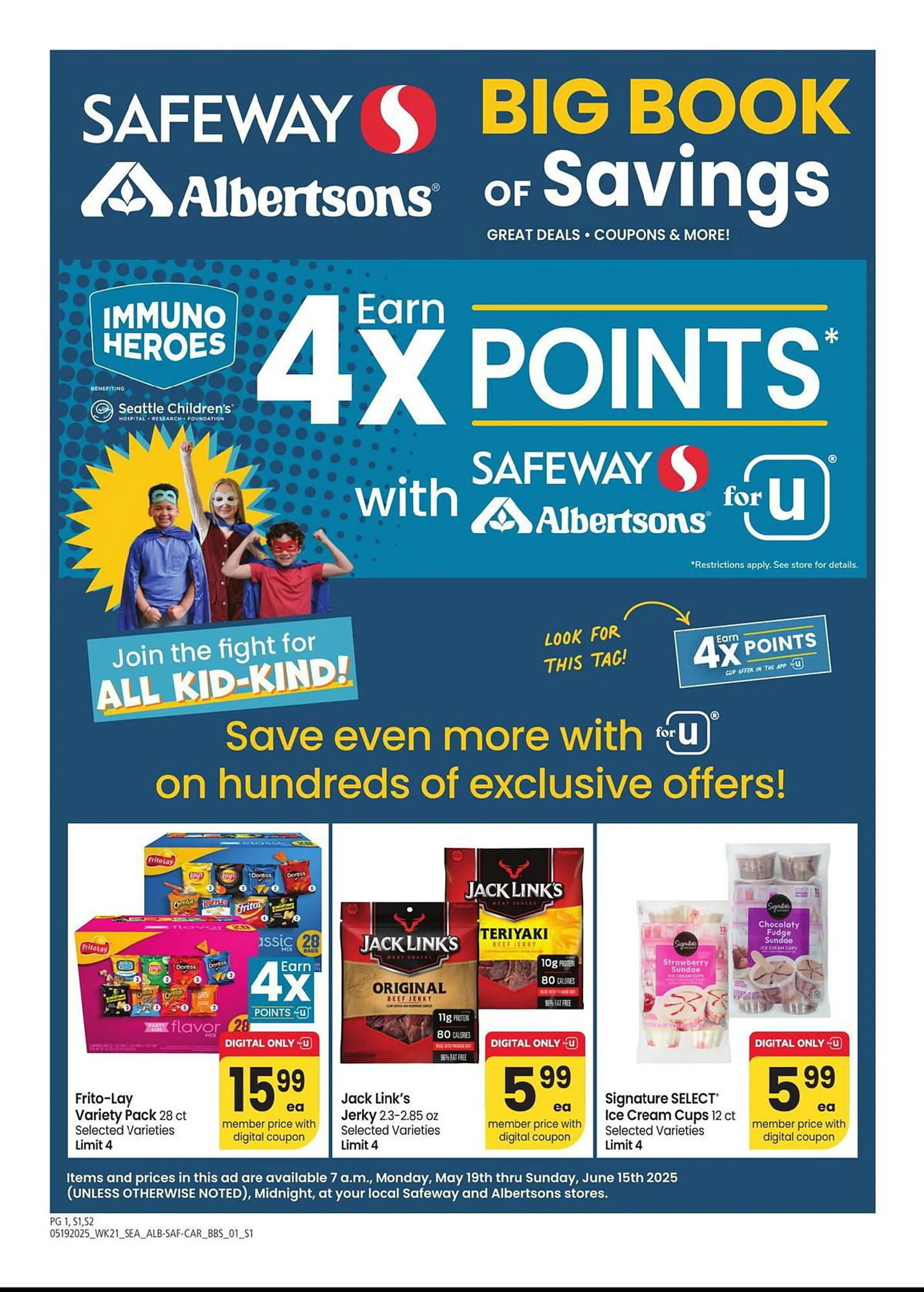 Weekly ad Albertsons Weekly Ad from May 19 to June 15 2025 - Page 1