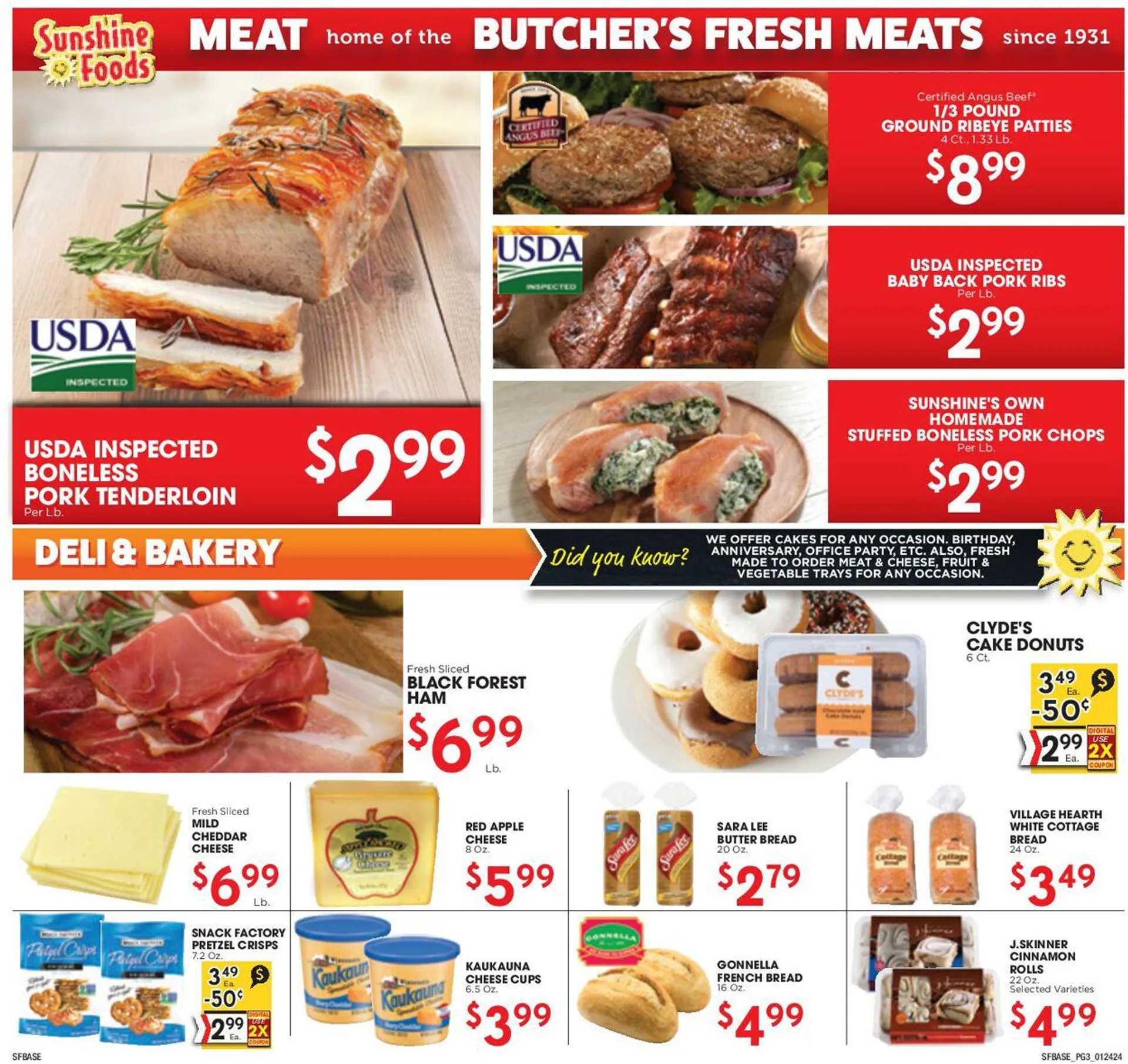 Weekly ad Sunshine Foods from January 24 to January 30 2024 - Page 3