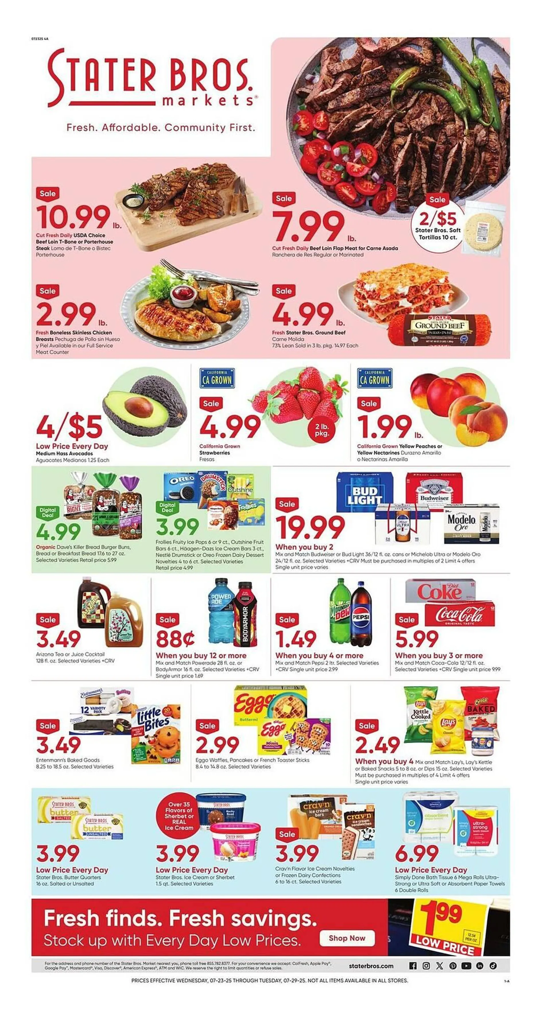 Weekly ad Stater Bros Weekly Ad from July 23 to July 29 2025 - Page 1