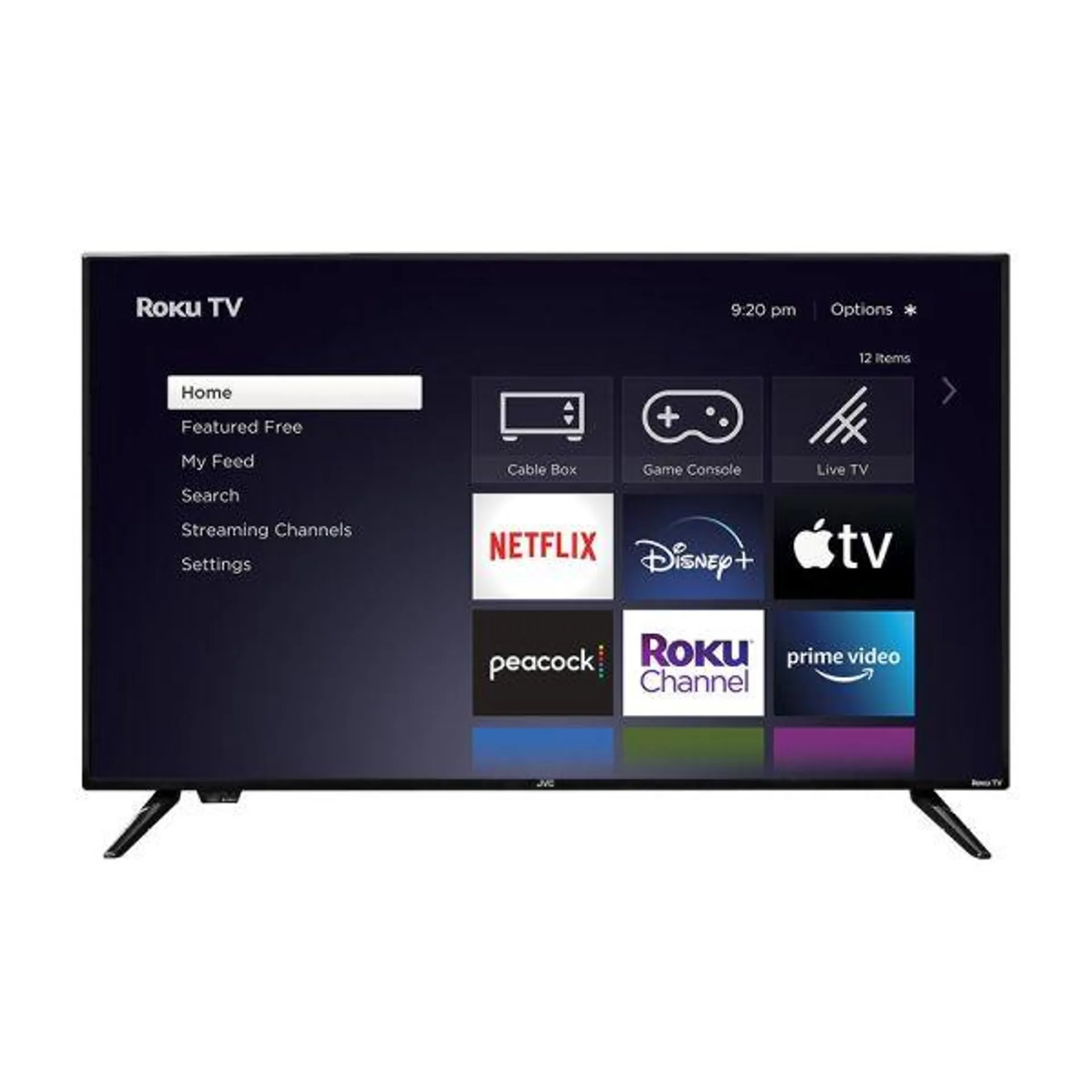 JVC 40-Inch 1080p FHD LED Roku Smart TV with Voice Control App, Airplay, Screen Casting, & 300+ Free Streaming Channels (LT-40MAR305)