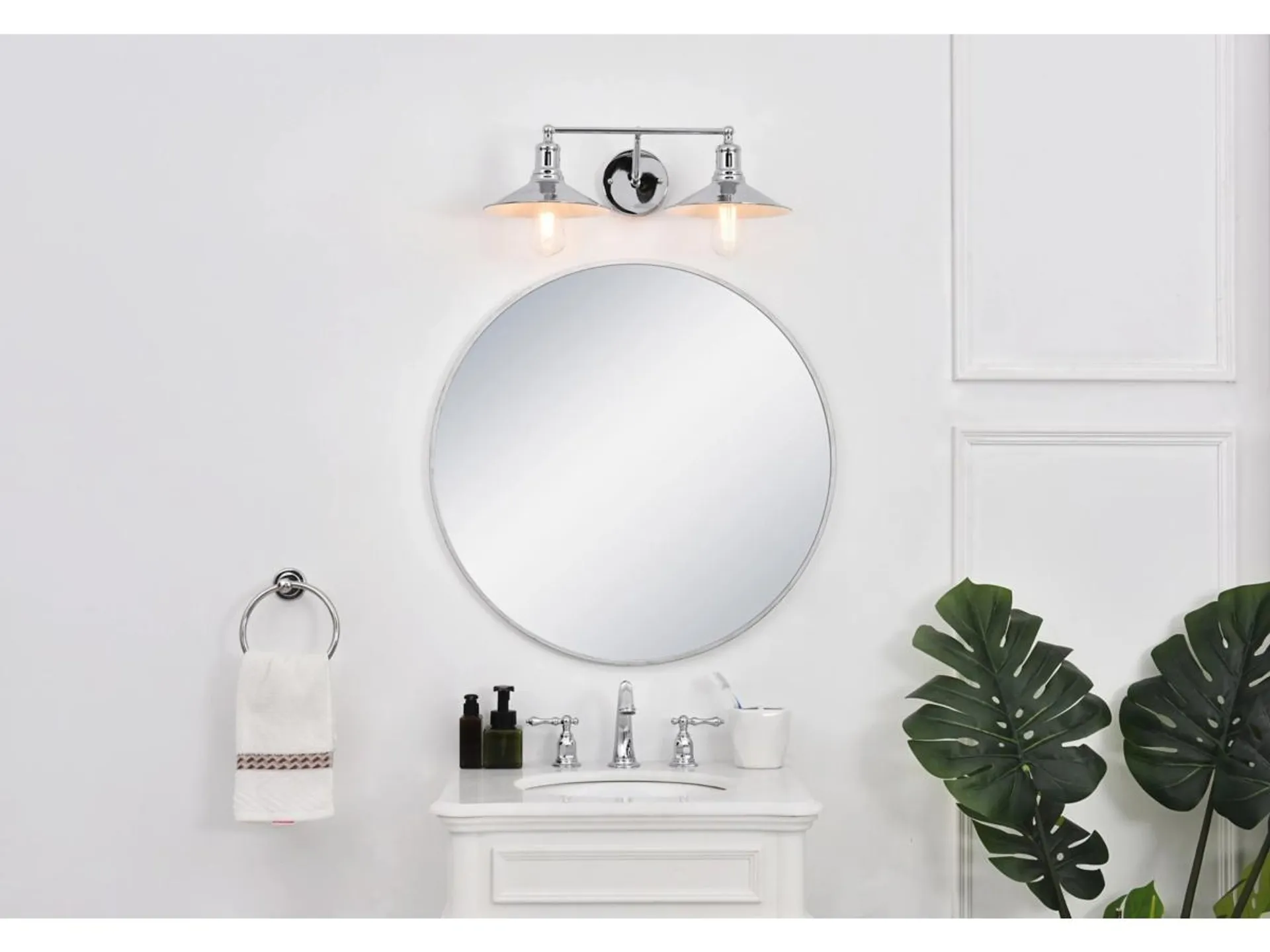 Etude 2 Light Chrome Wall Sconce