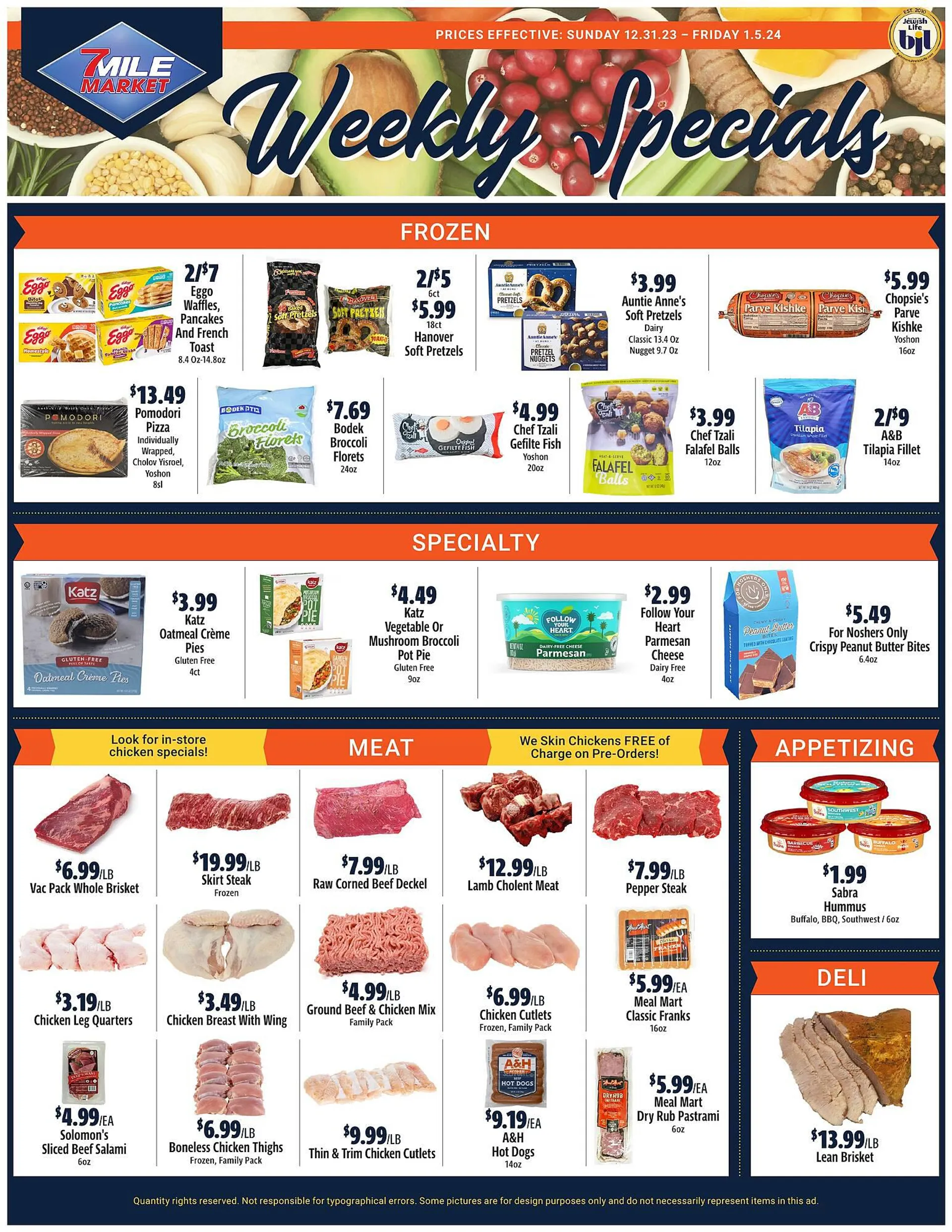 Weekly ad Seven Mile Market ad from January 1 to January 5 2024 - Page 1