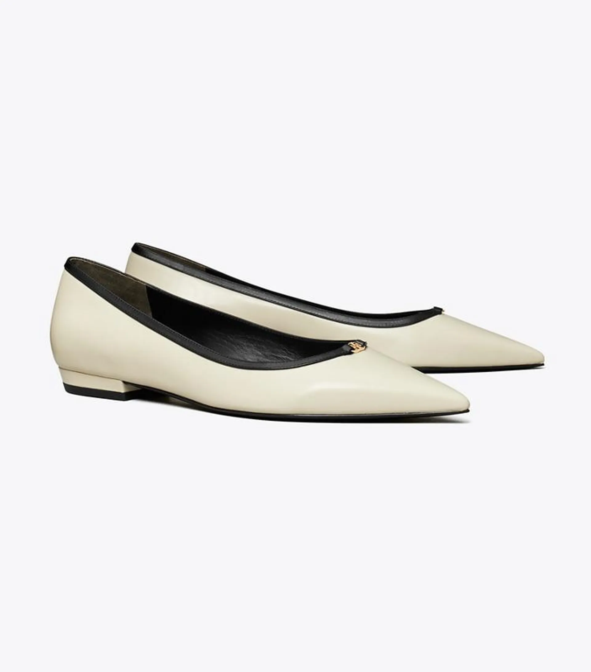 DOUBLE T BUCKLE POINTED-TOE FLAT