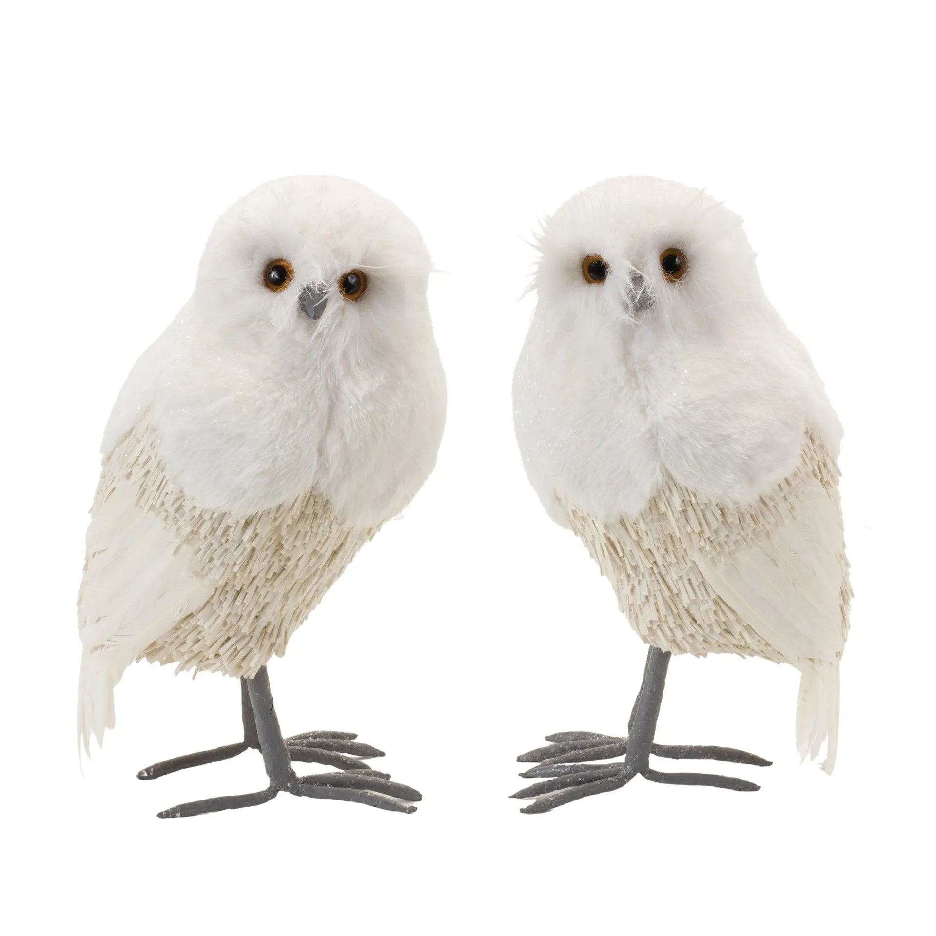 Winter Owl Decor, Set of 2