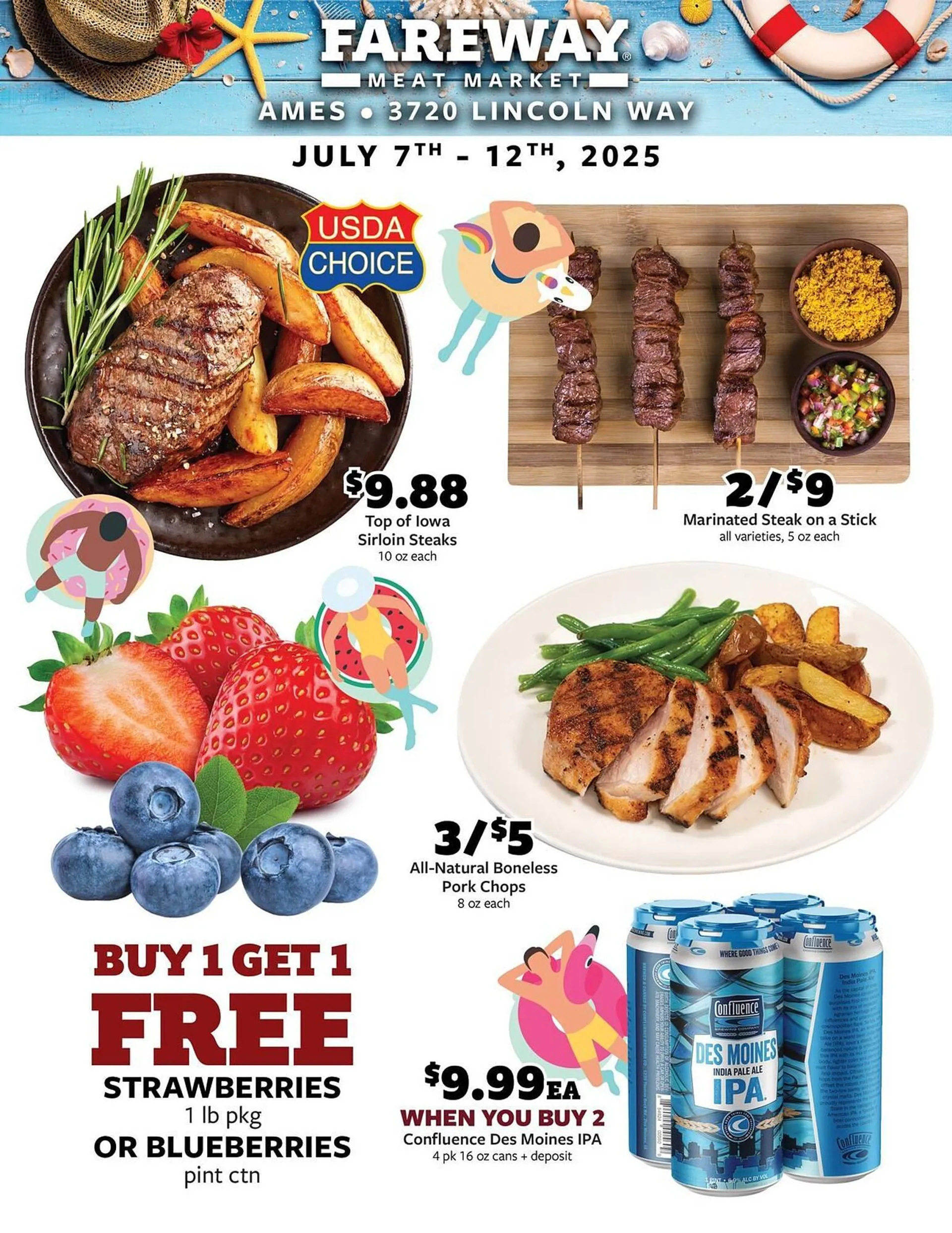 Weekly ad Fareway Weekly Ad from July 7 to July 12 2025 - Page 1