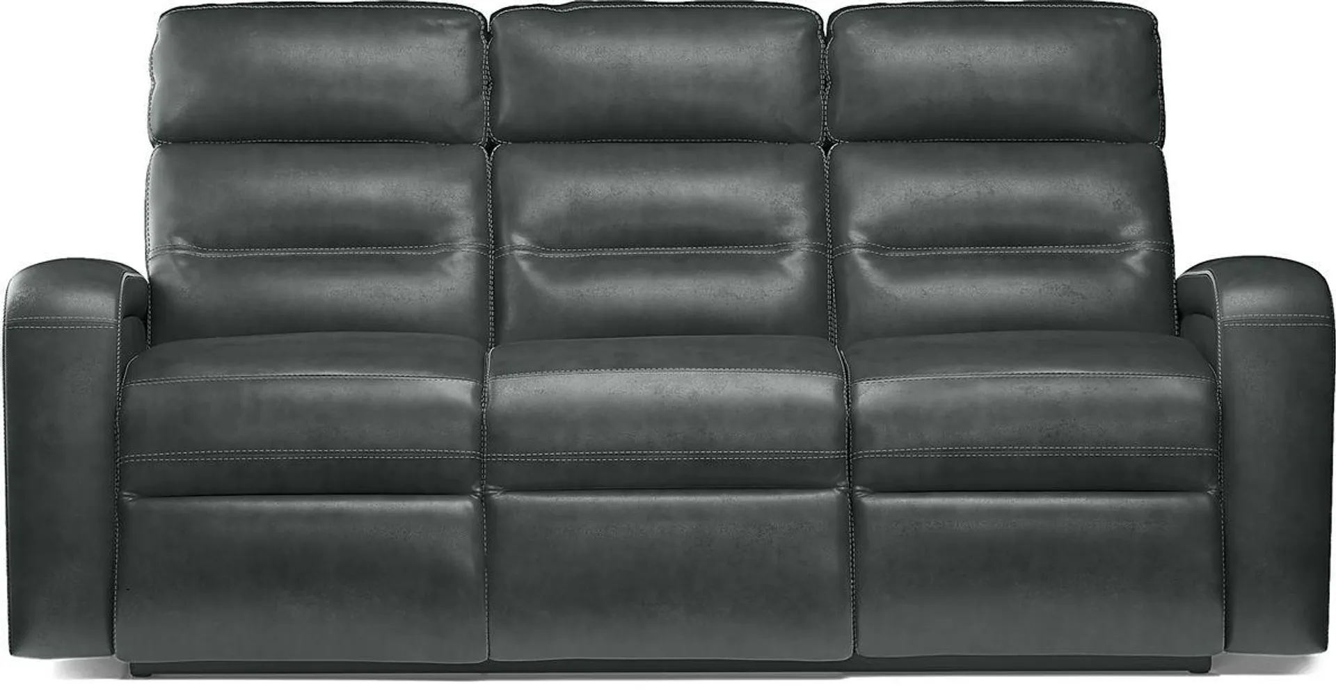 Sierra Madre Leather Non-Power Reclining Sofa