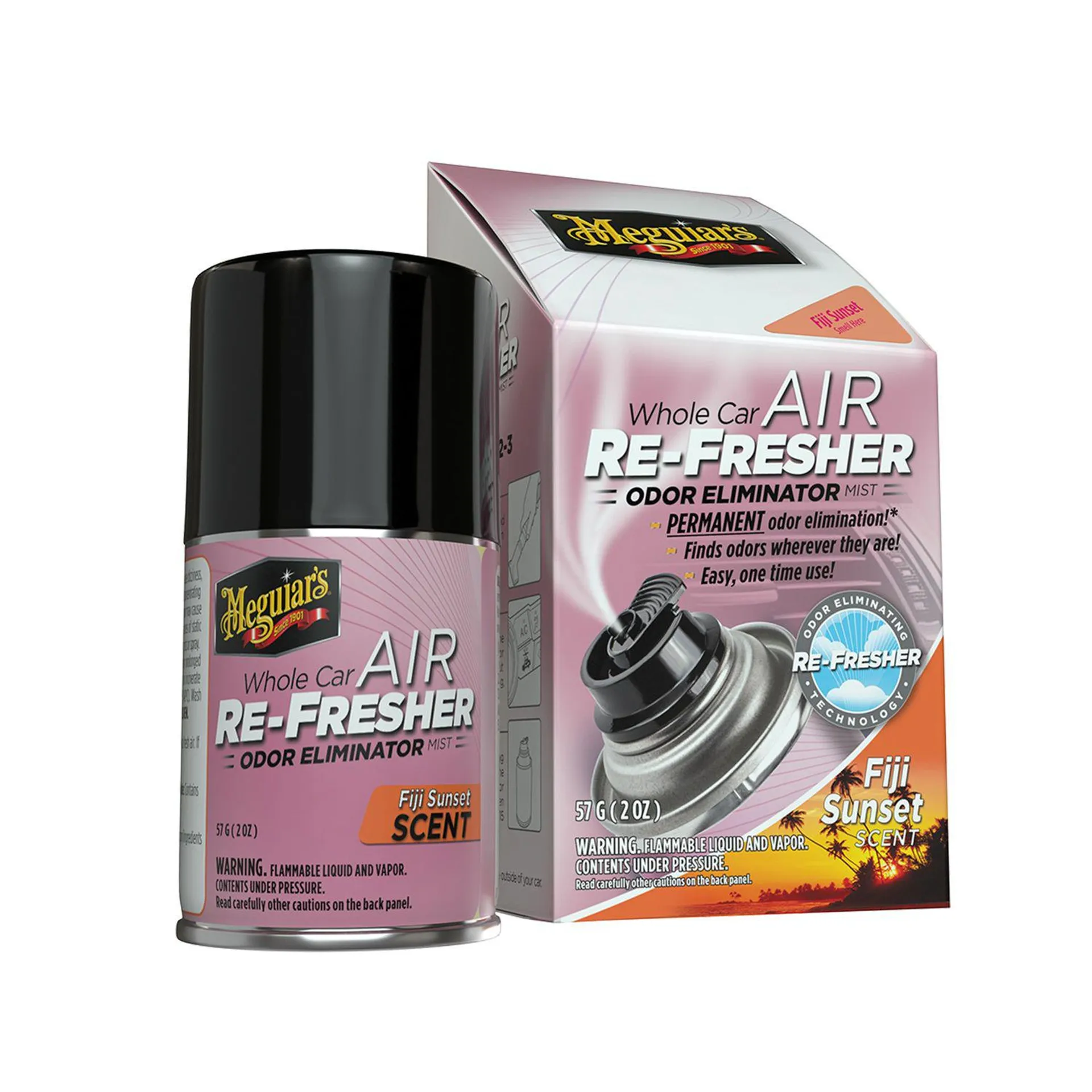 Meguiar's Figi Sunset Scent Odor Eliminator Air Freshener 2oz