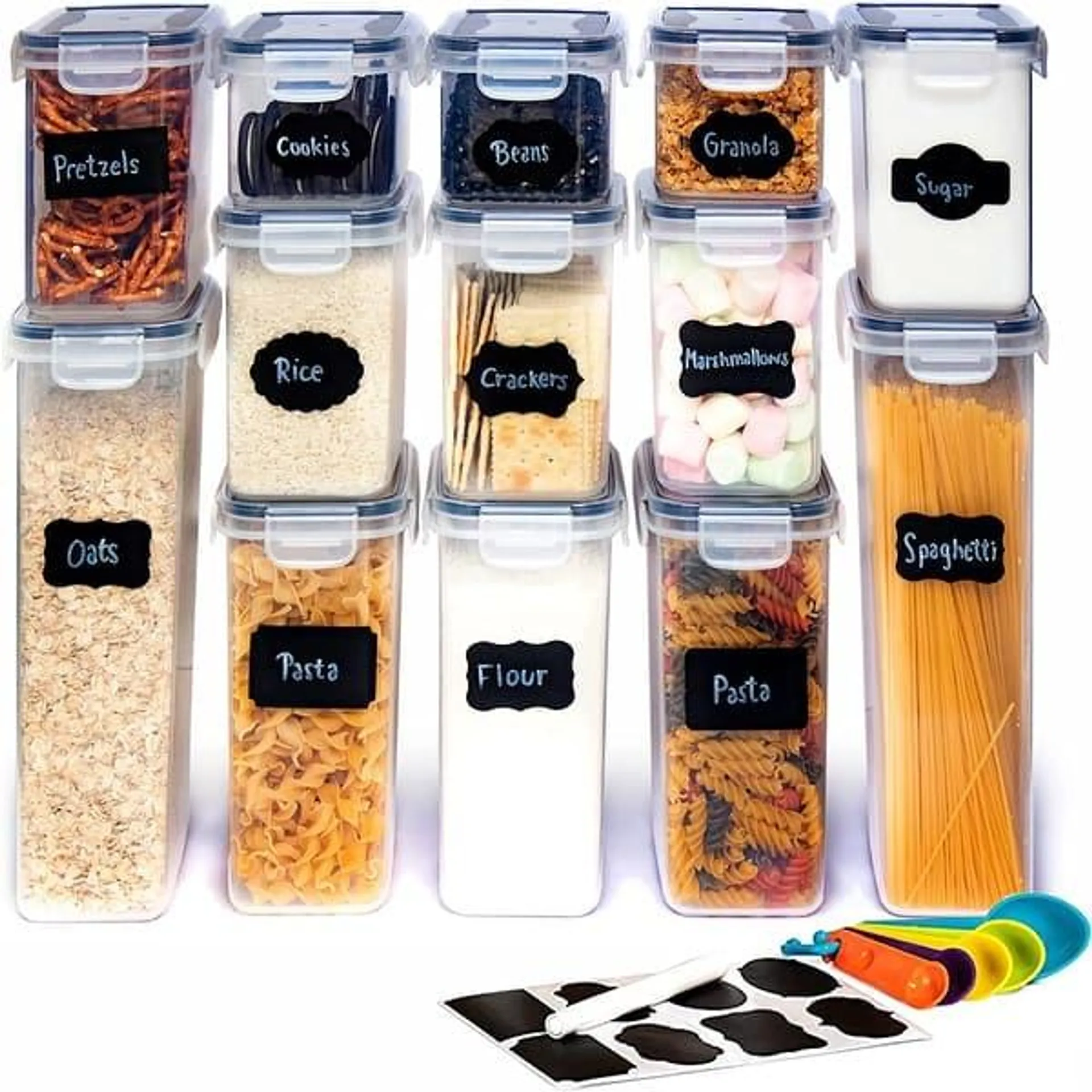 Cheer Collection Set of 14 Airtight Food Storage Containers - Set of 14