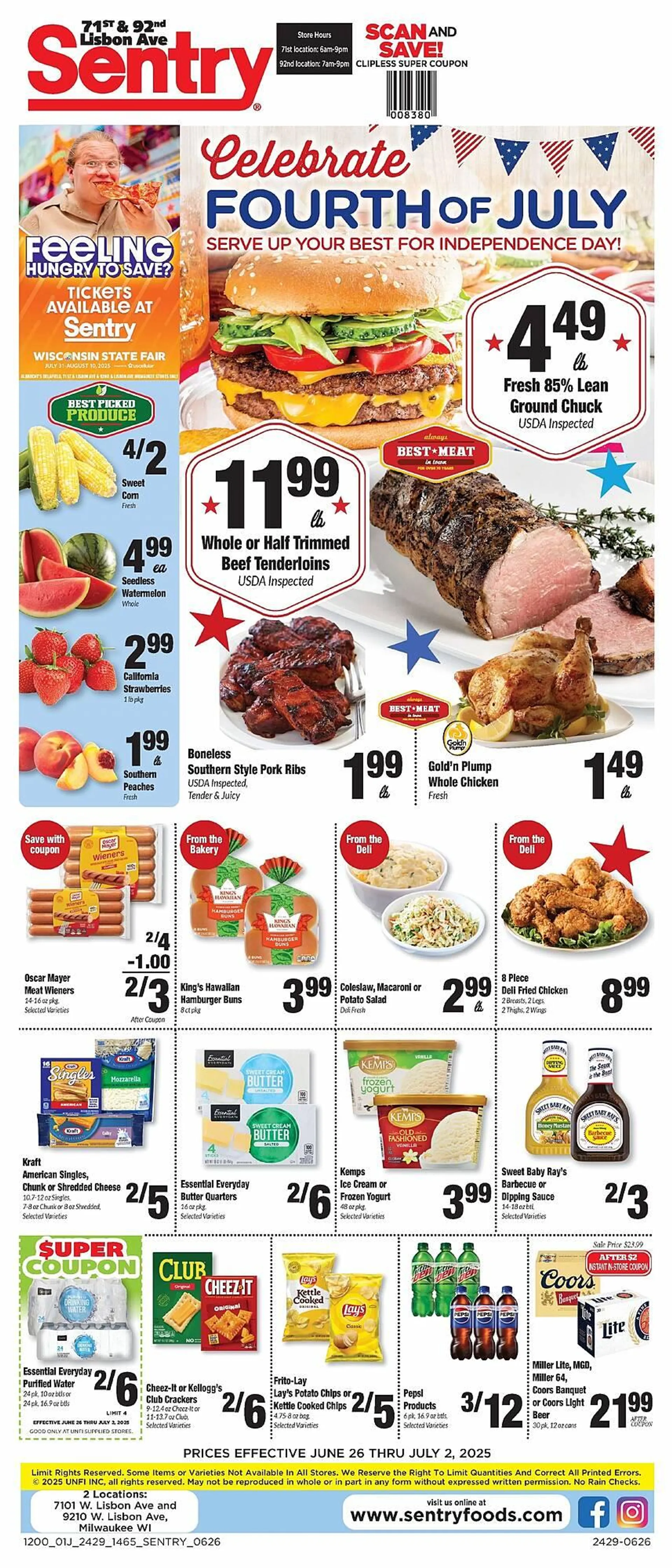 Weekly ad Sentry Weekly Ad from June 26 to July 2 2025 - Page 1