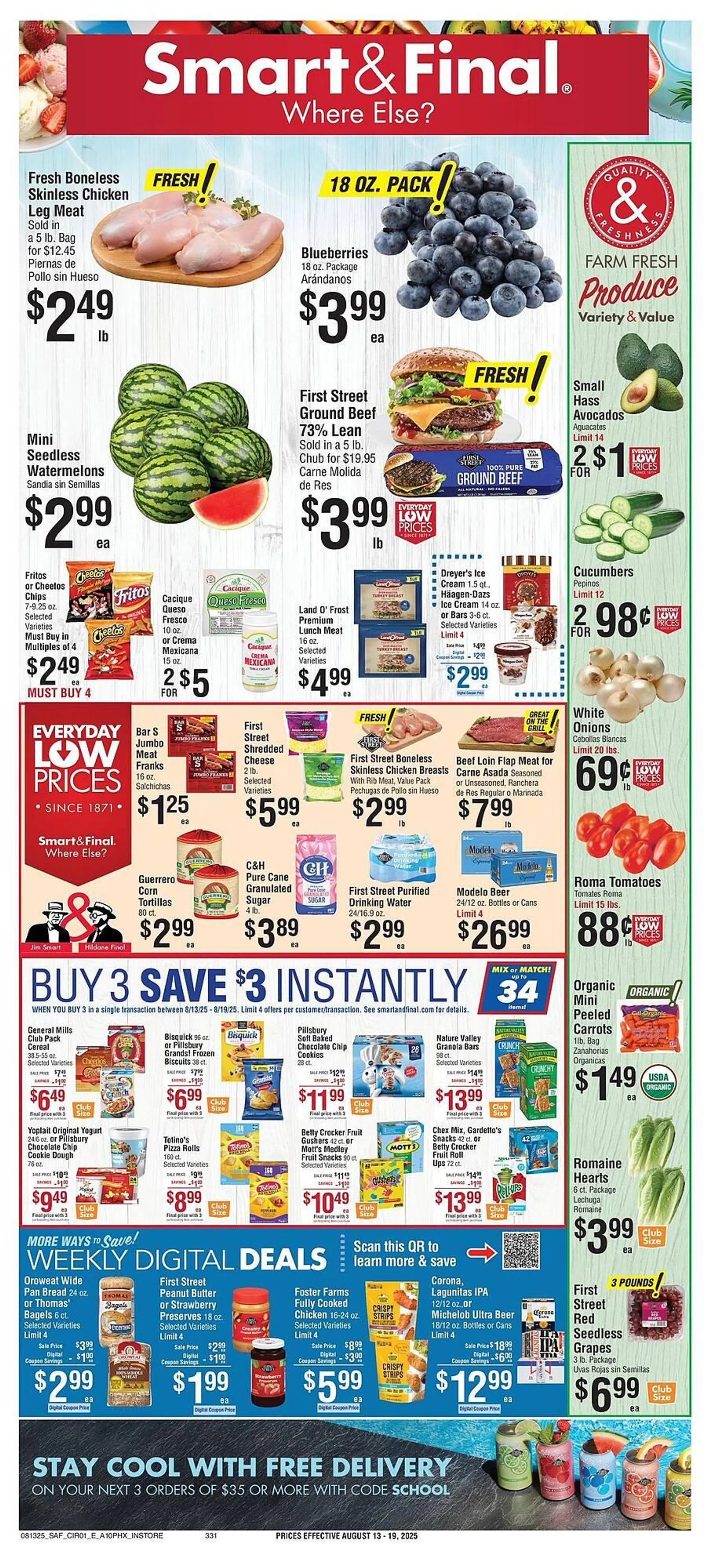 Weekly ad Smart & Final Weekly Ad from August 13 to August 19 2025 - Page 1