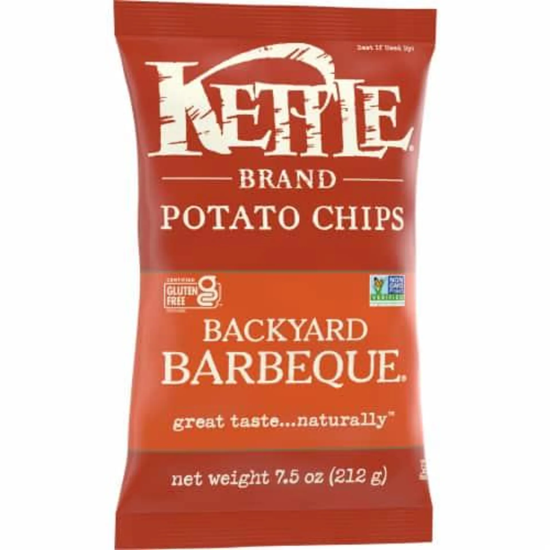 Kettle Brand Backyard Barbeque Kettle Potato Chips Gluten-Free Non-Gmo