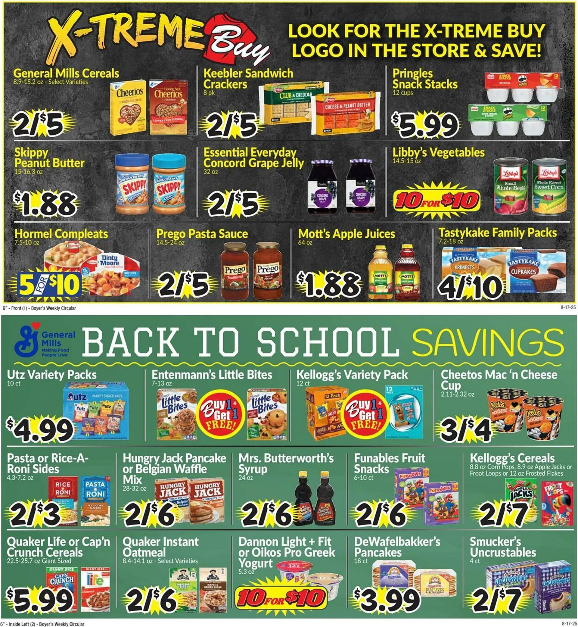 Weekly ad Boyer's Food Markets Weekly Ad from August 17 to August 23 2025 - Page 1