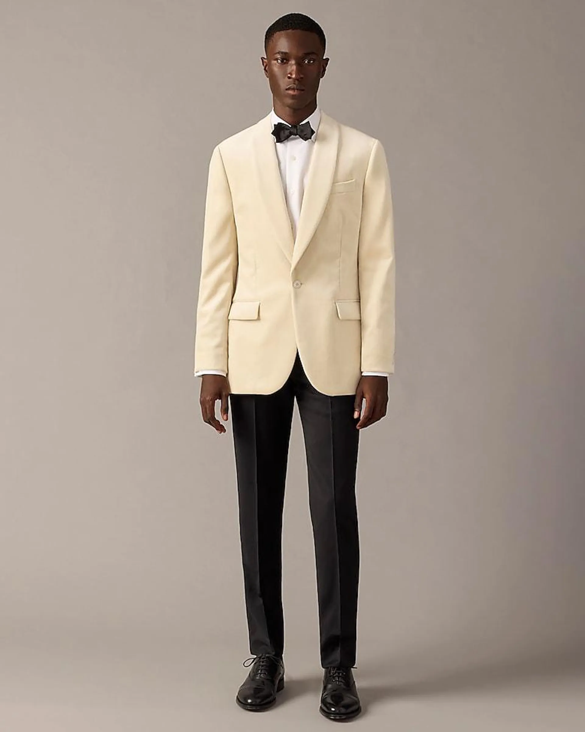 Ludlow Slim-fit shawl-collar tuxedo jacket in velvet