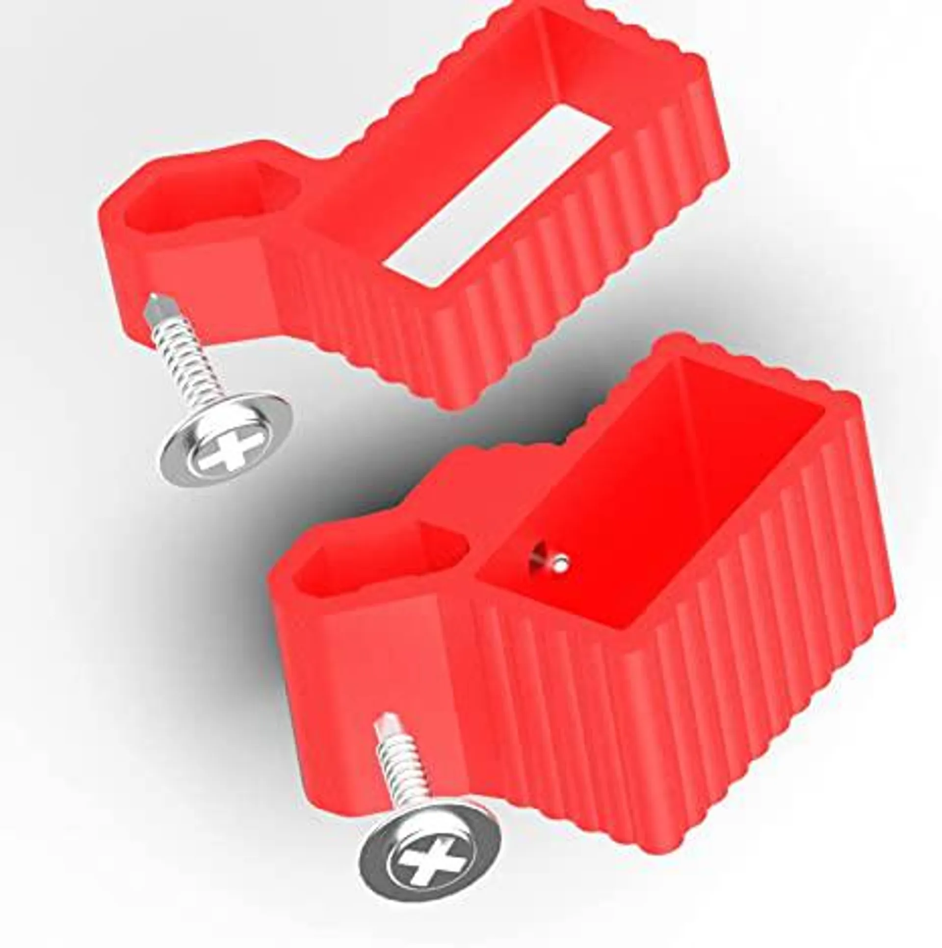 NyVoozy Level Holder Compatible with Milwaukee Packout Tool Box, 2pcs Heavy Duty Level Holder Organizer for Milwaukee Packout Toolbox (Red)