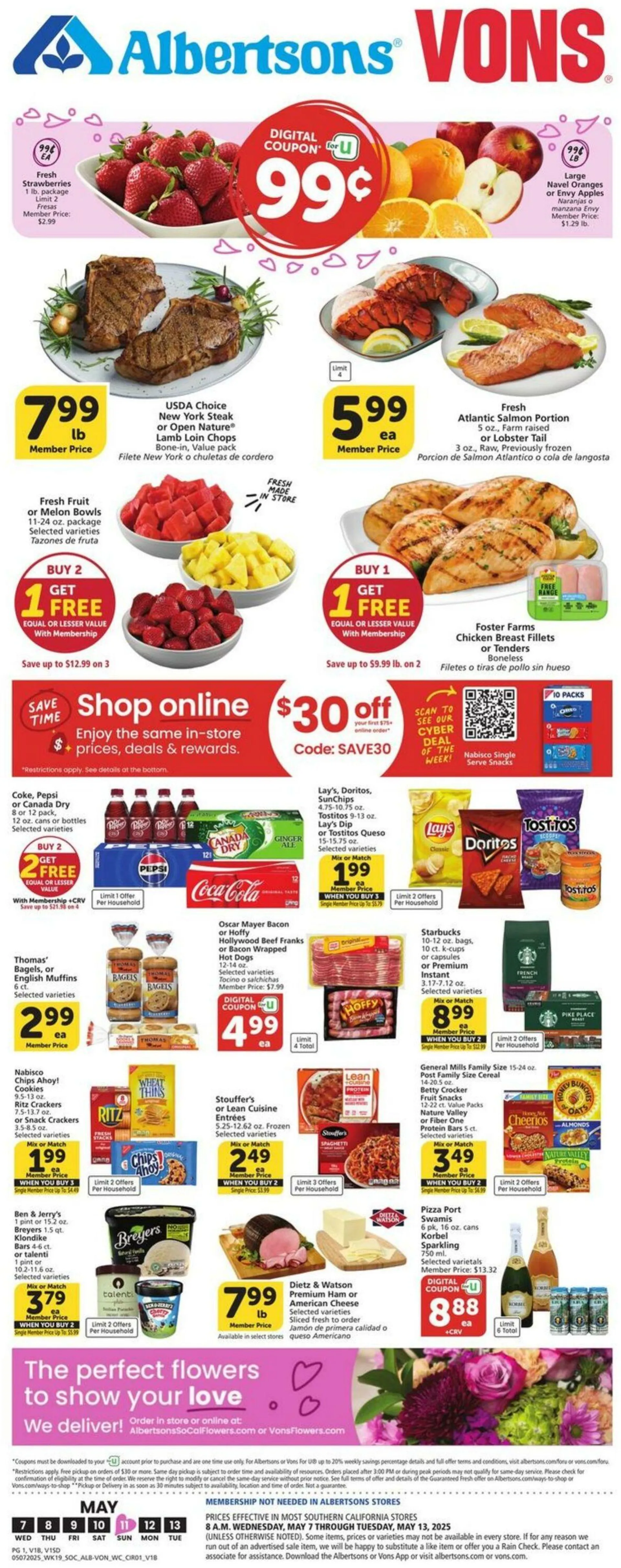 Vons Current weekly ad - 1