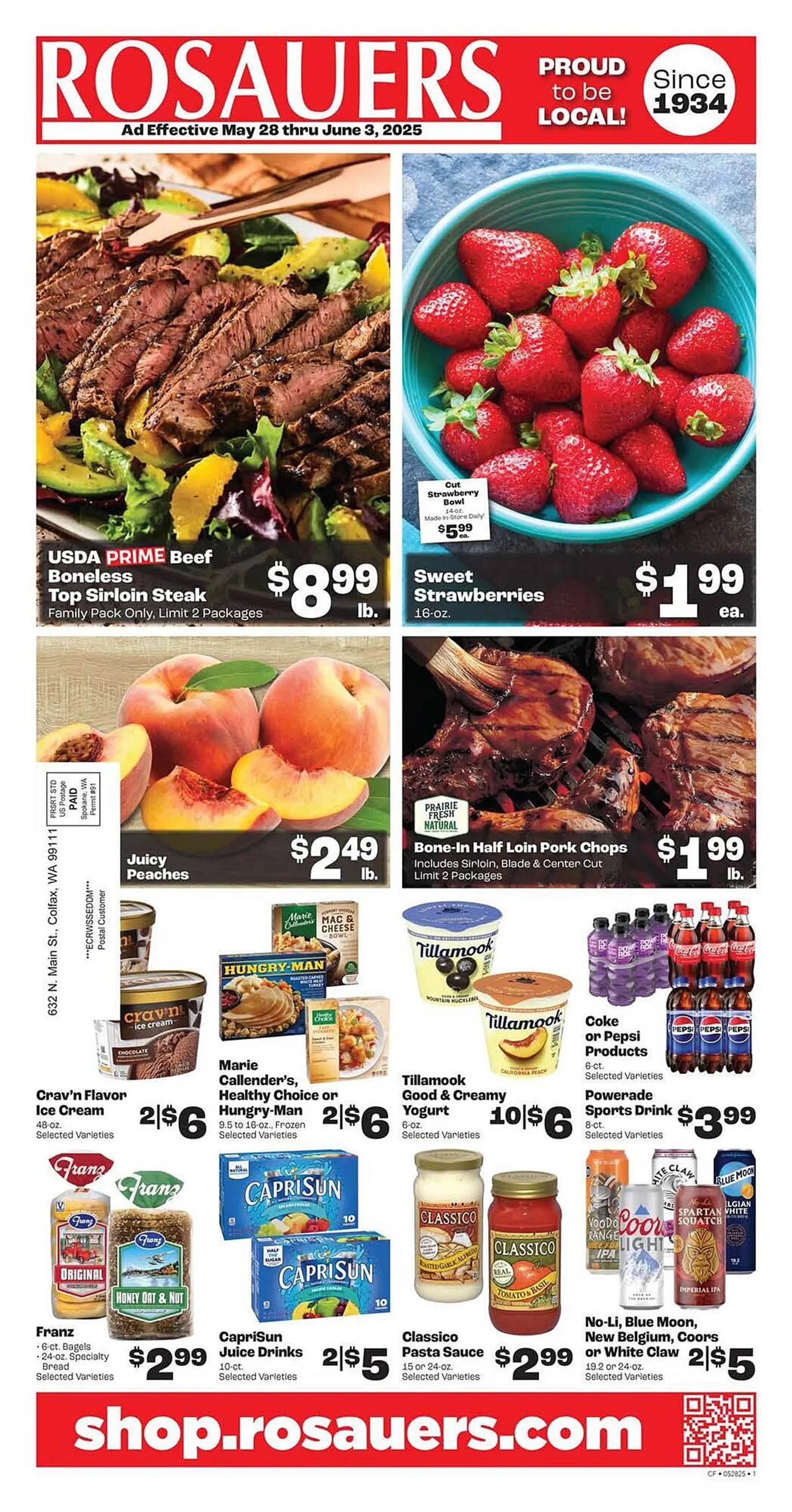 Weekly ad Rosauers Weekly Ad from May 28 to June 3 2025 - Page 1