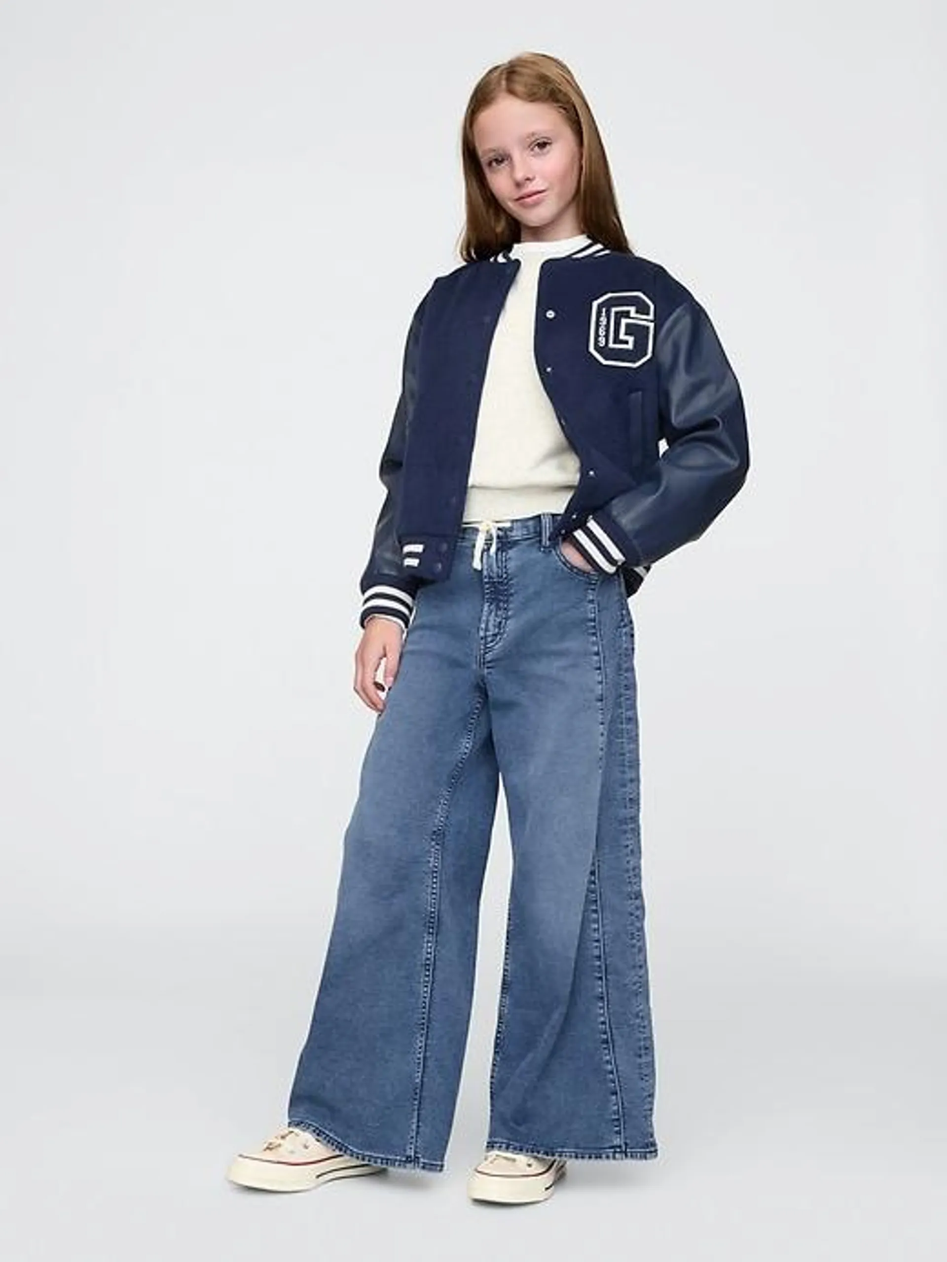 Kids Knit Baggy Jeans