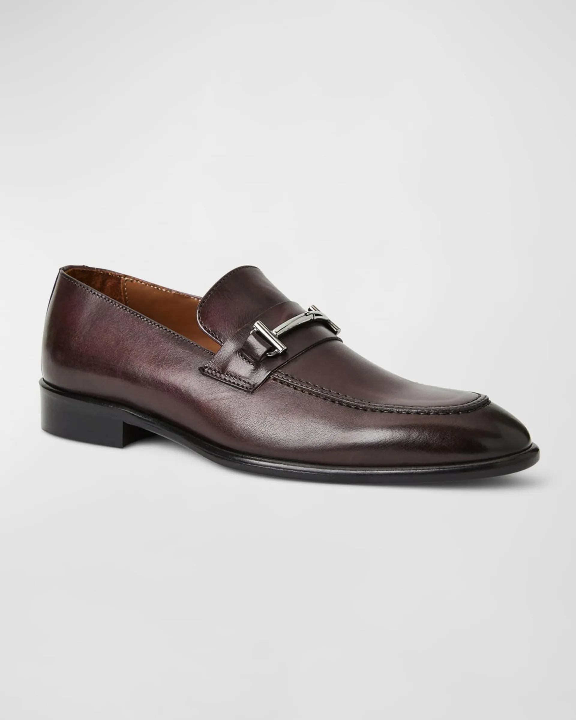 Men's Sante Double-Gore Leather Bit Loafers