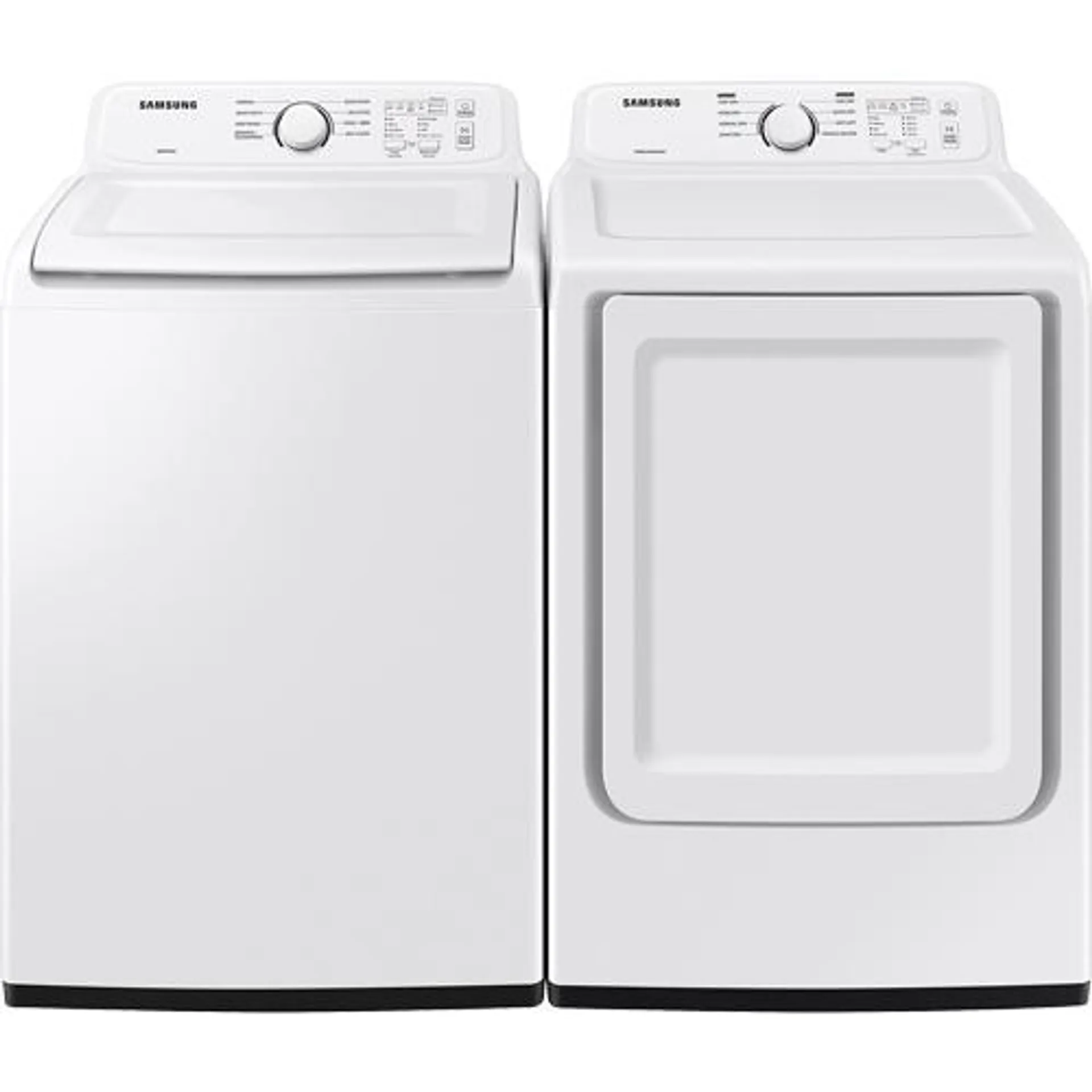 4.0 CuFt Top Load Washer With ActiveWave™ Agitator And Soft-Close Lid With 7.2 CuFt Electric Dryer Sensor Dry And 8 Drying Cycles In White