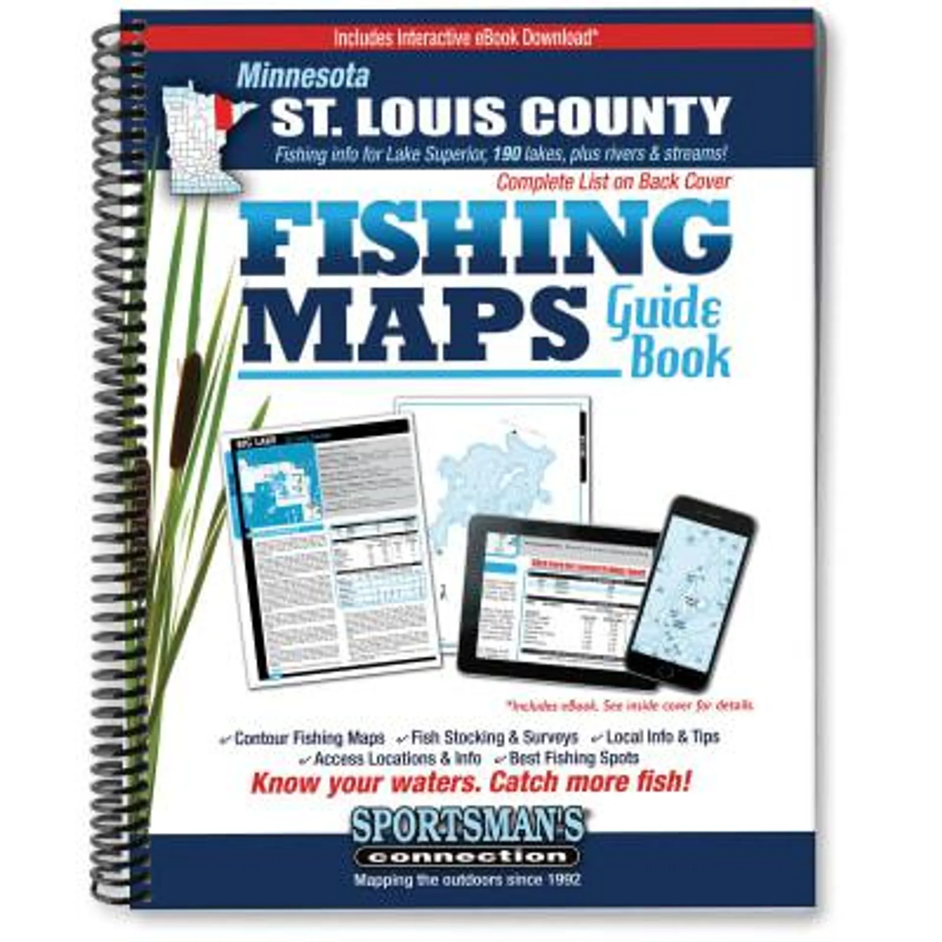 Sportsman's Connection MN St. Louis County Fishing Map Guide