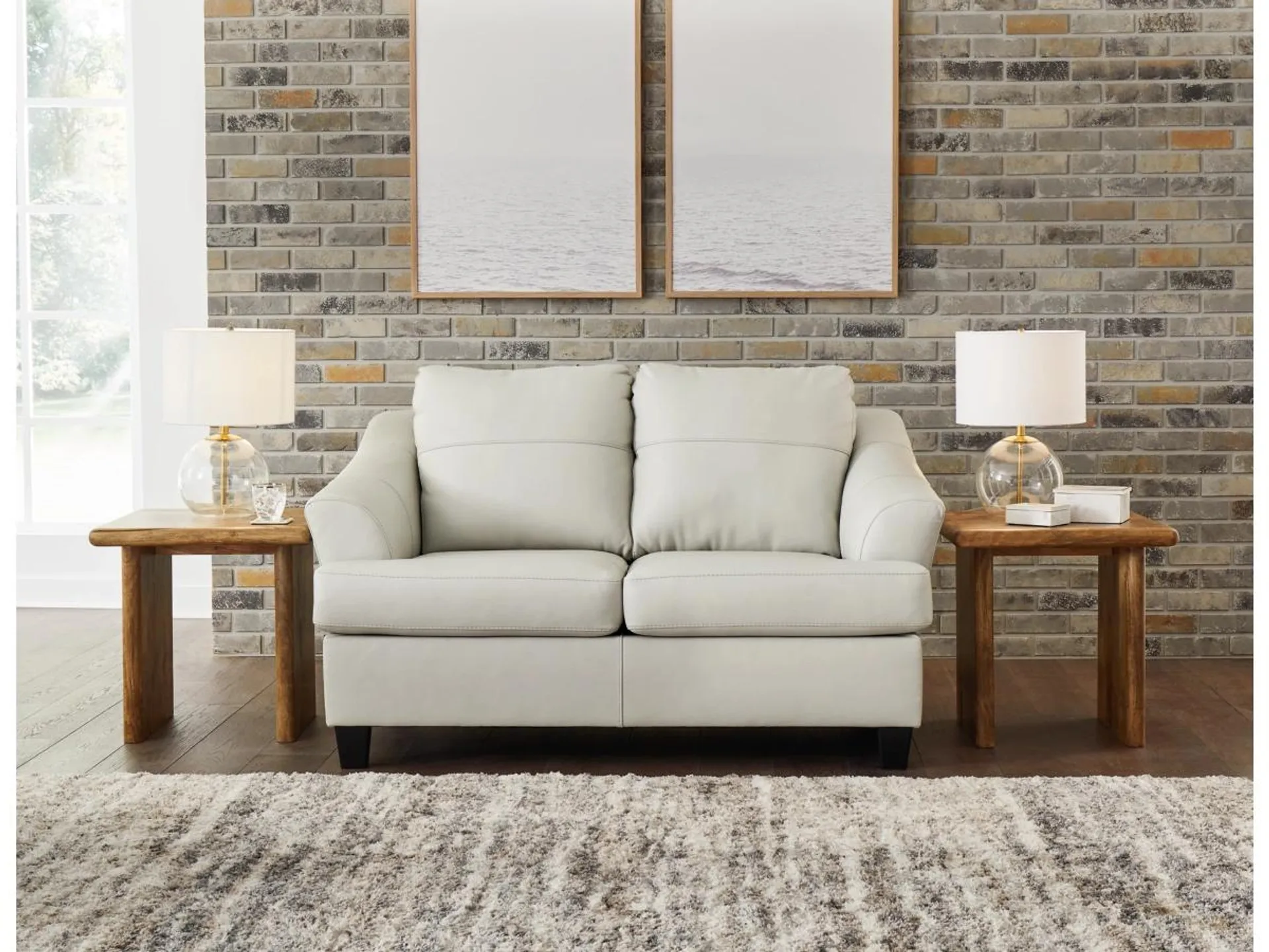 Genoa Leather Loveseat