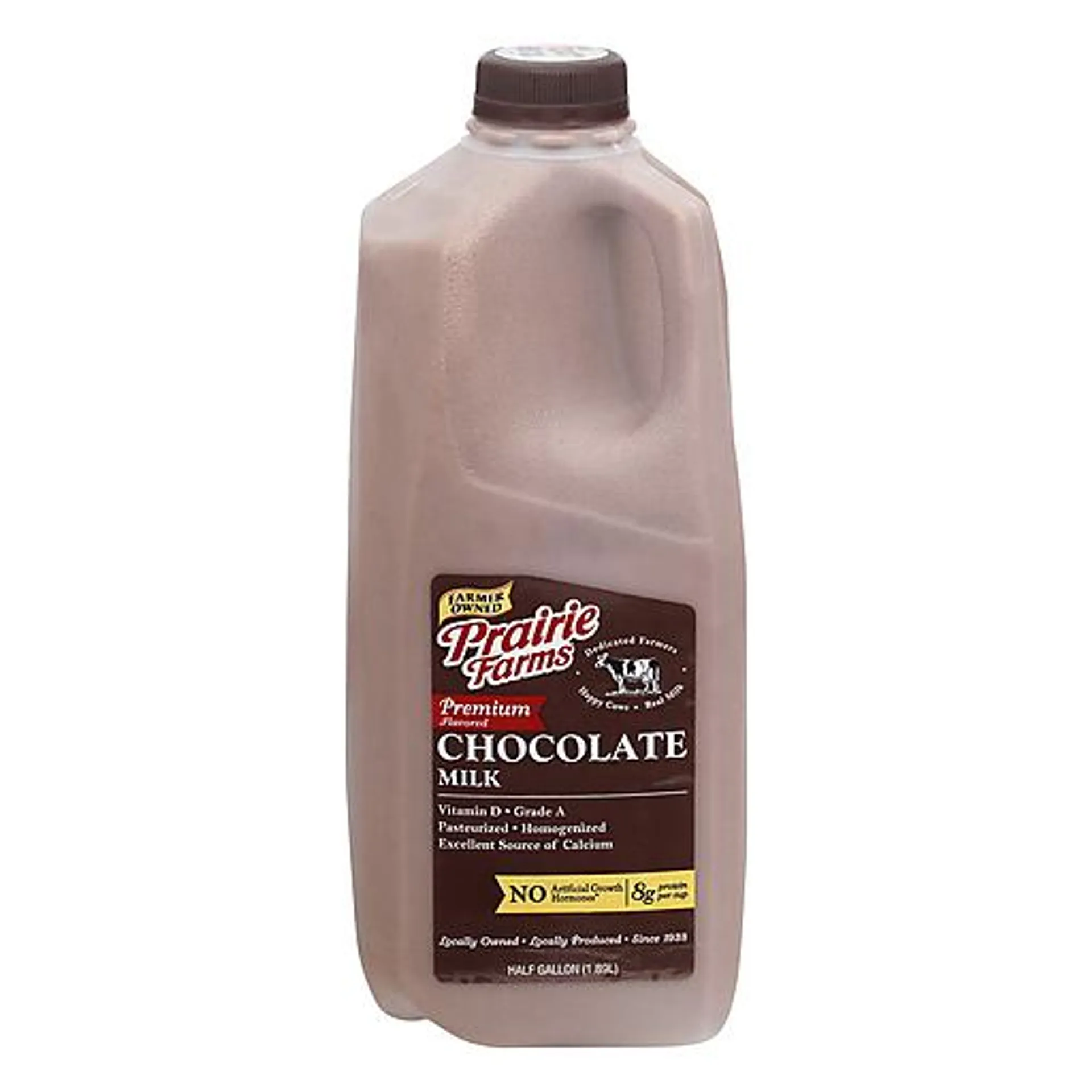 Prairie Farms Milk, Premium, Chocolate 0.5 Gal