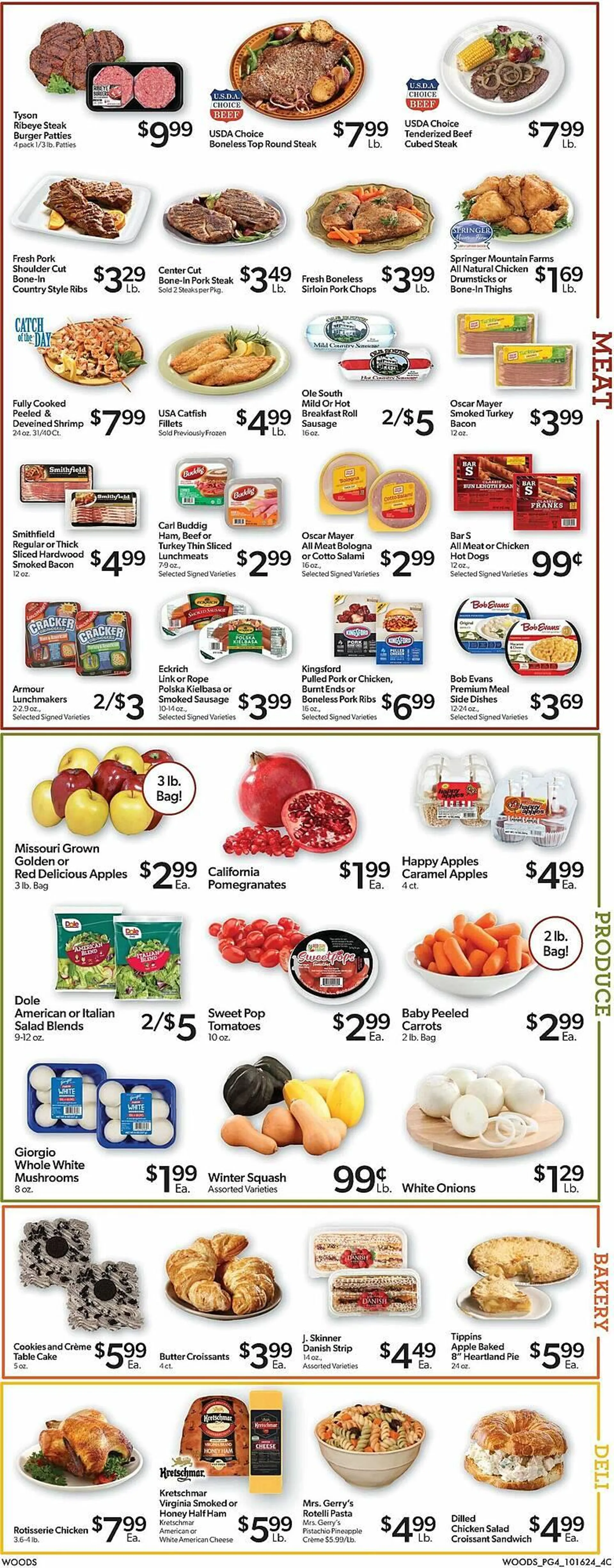 Weekly ad Woods Supermarket Weekly Ad from October 16 to October 22 2024 - Page 4