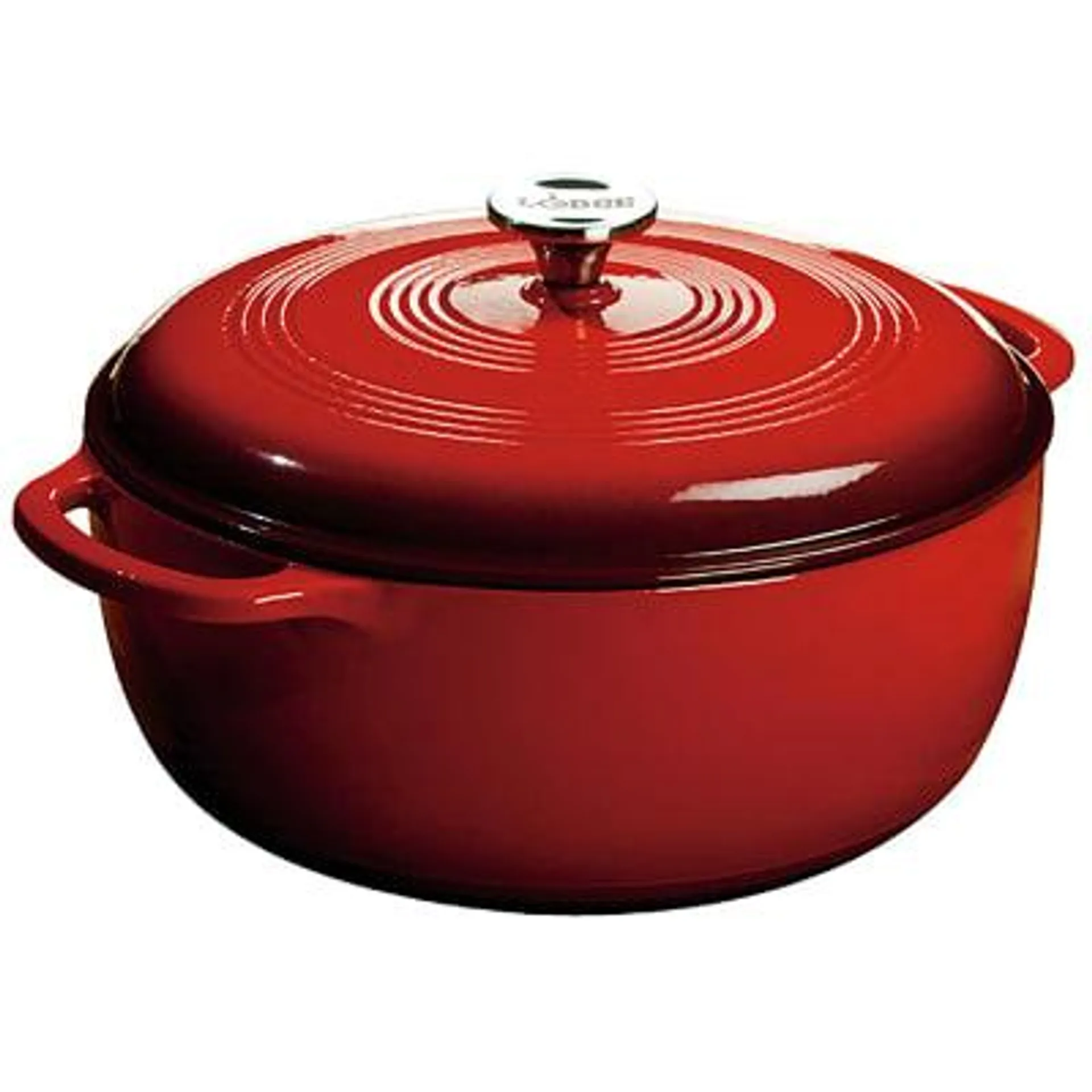 Lodge 7.5 qt Red Enamel Dutch Oven