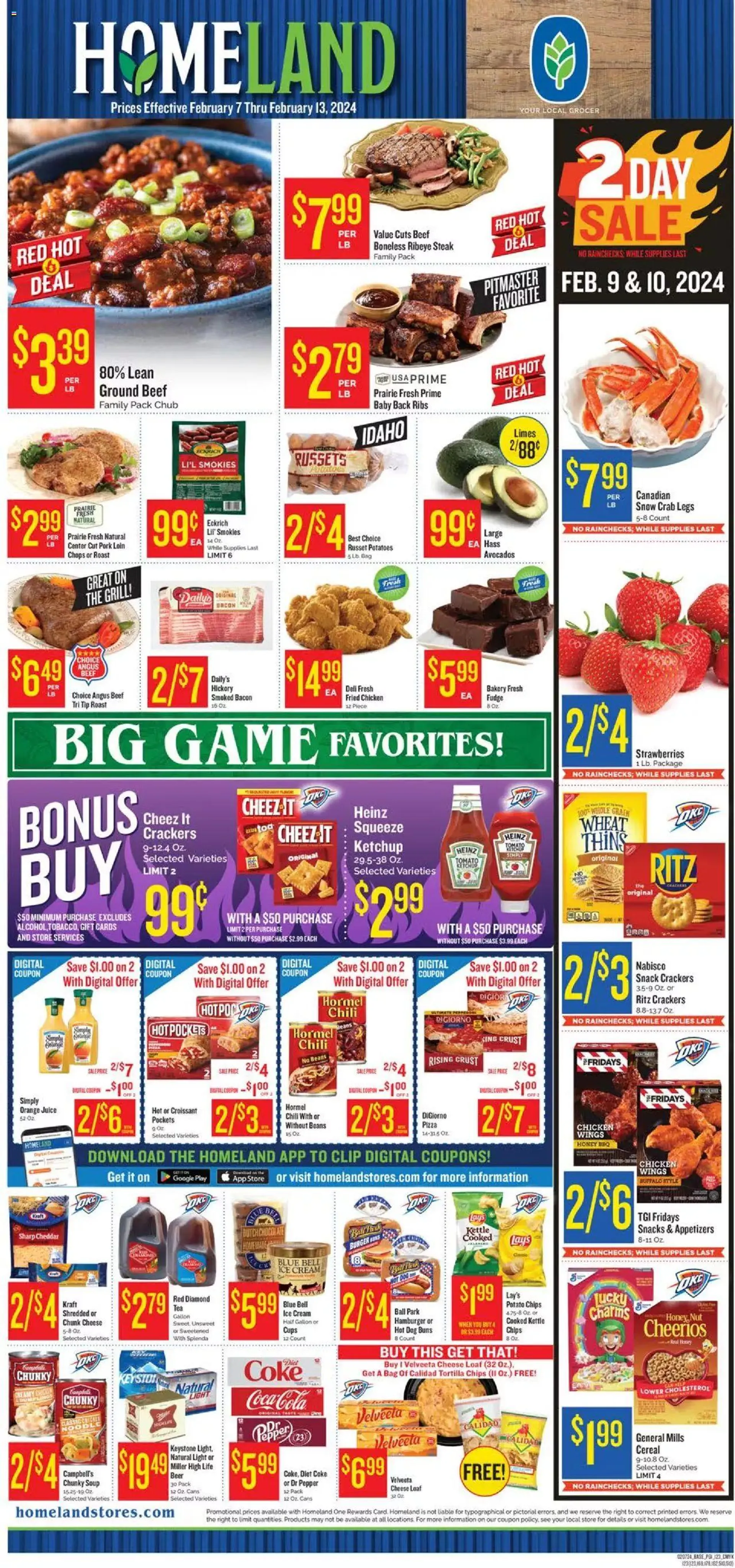 Homeland - Weekly Ad valid until February 13, 2024