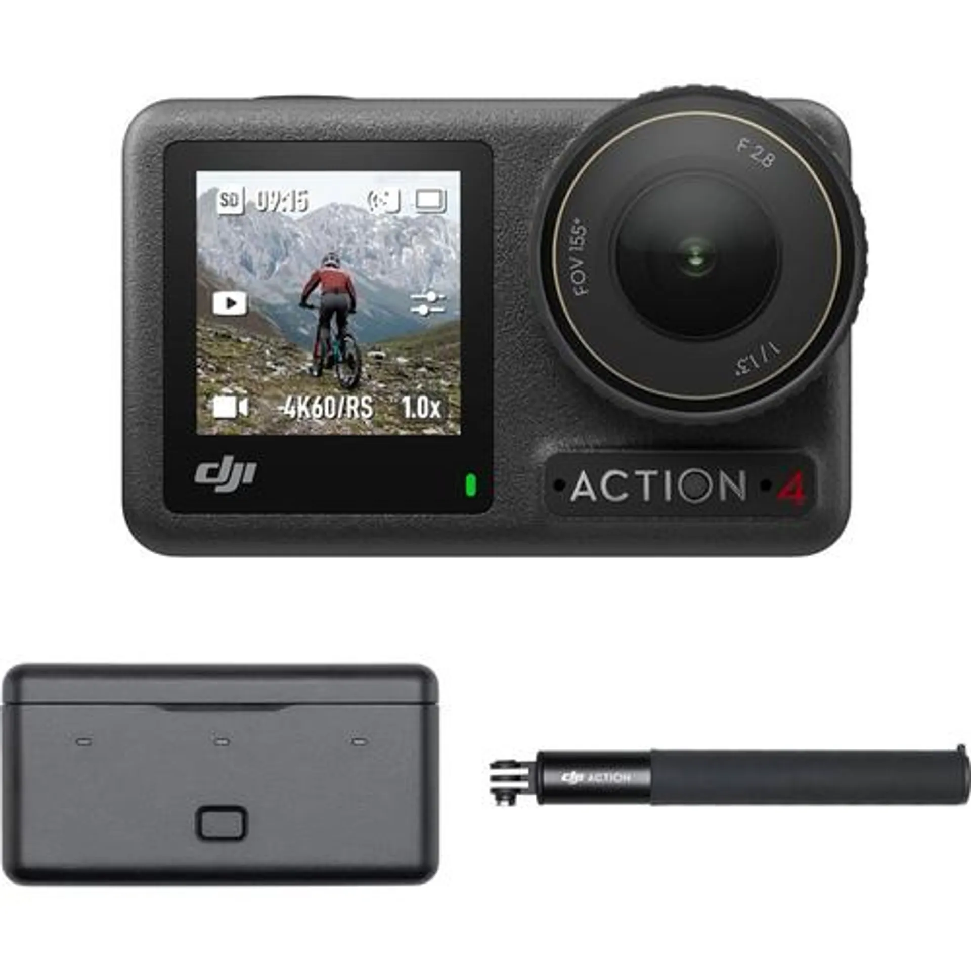 DJI Osmo Action 4 Adventure Combo - 4K Waterproof Action Camera + Battery Case