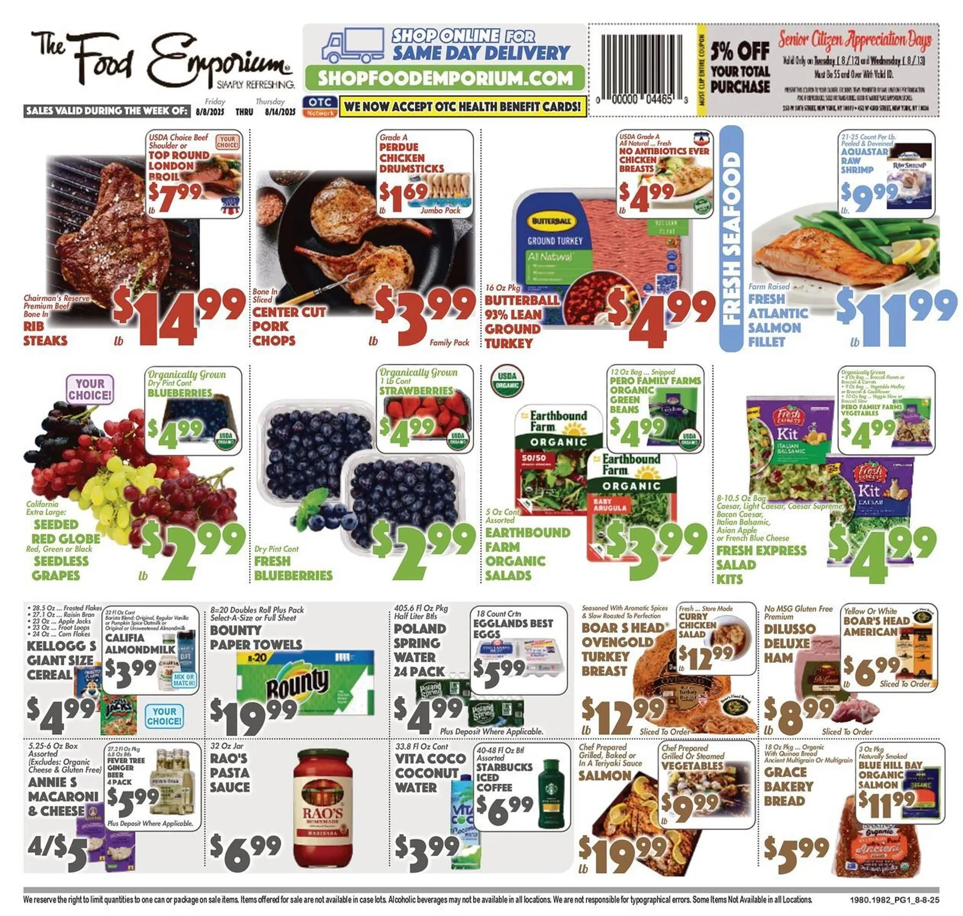 Weekly ad The Food Emporium Weekly Ad from August 10 to August 14 2025 - Page 1