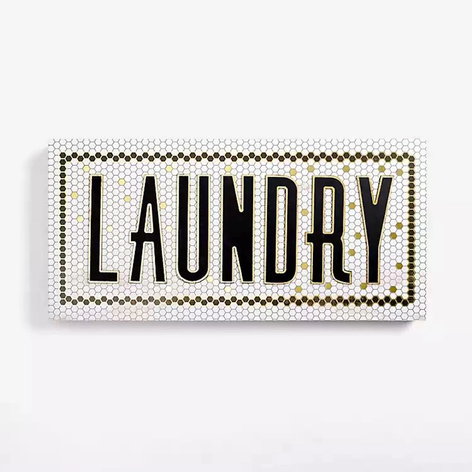 Laundry Subway Tile Wall Plaque