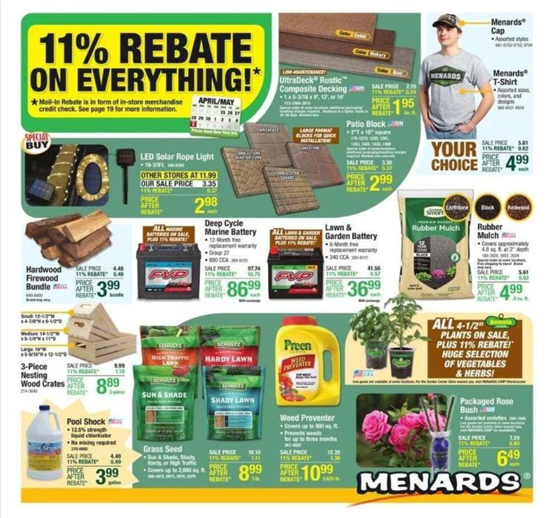 Menards Weekly Ad April 25 – May 5, 2024 - 1