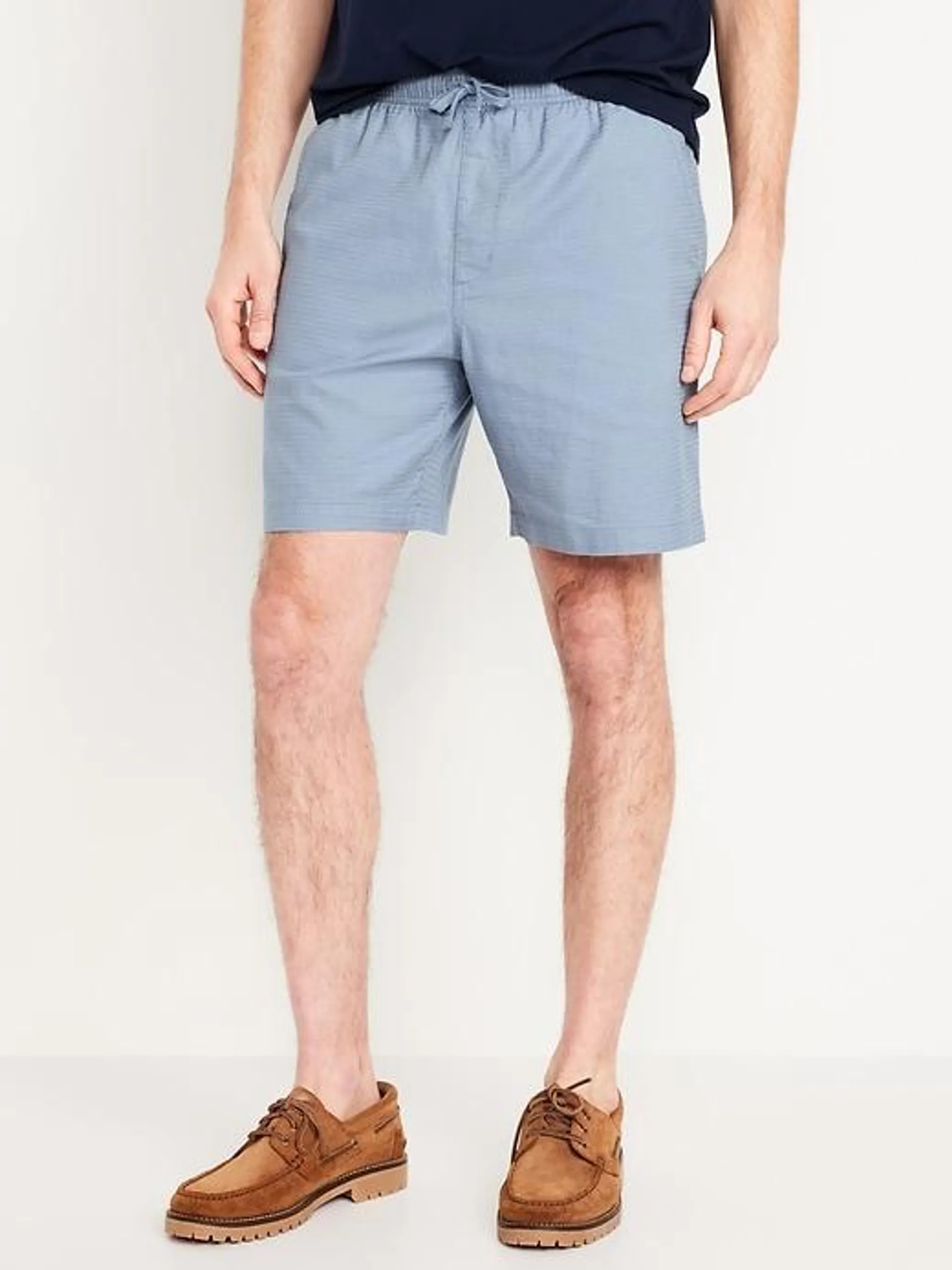 Textured Jogger Shorts -- 7-inch inseam